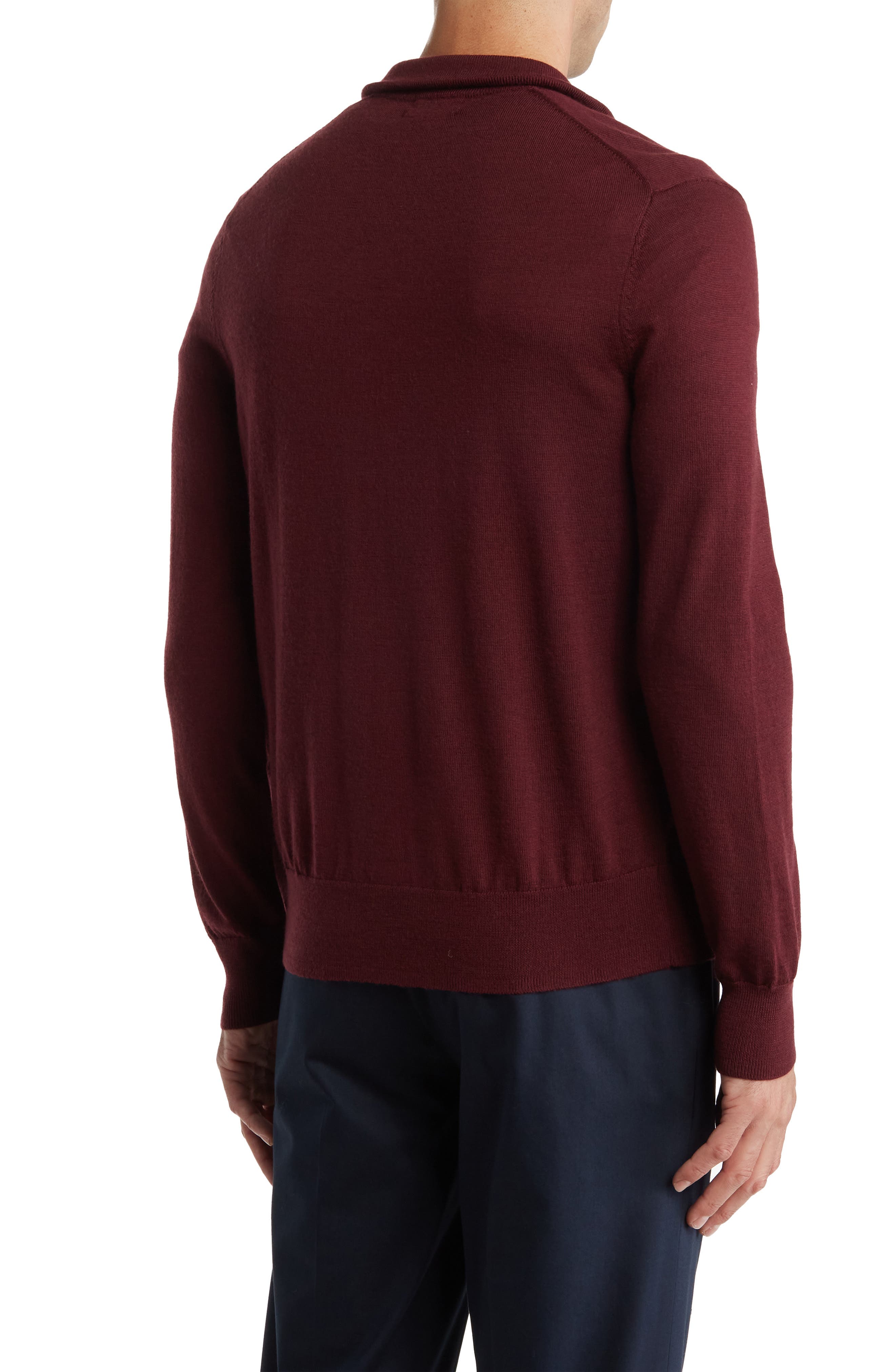 Merino Wool Quarter Zip Pullover - image 2