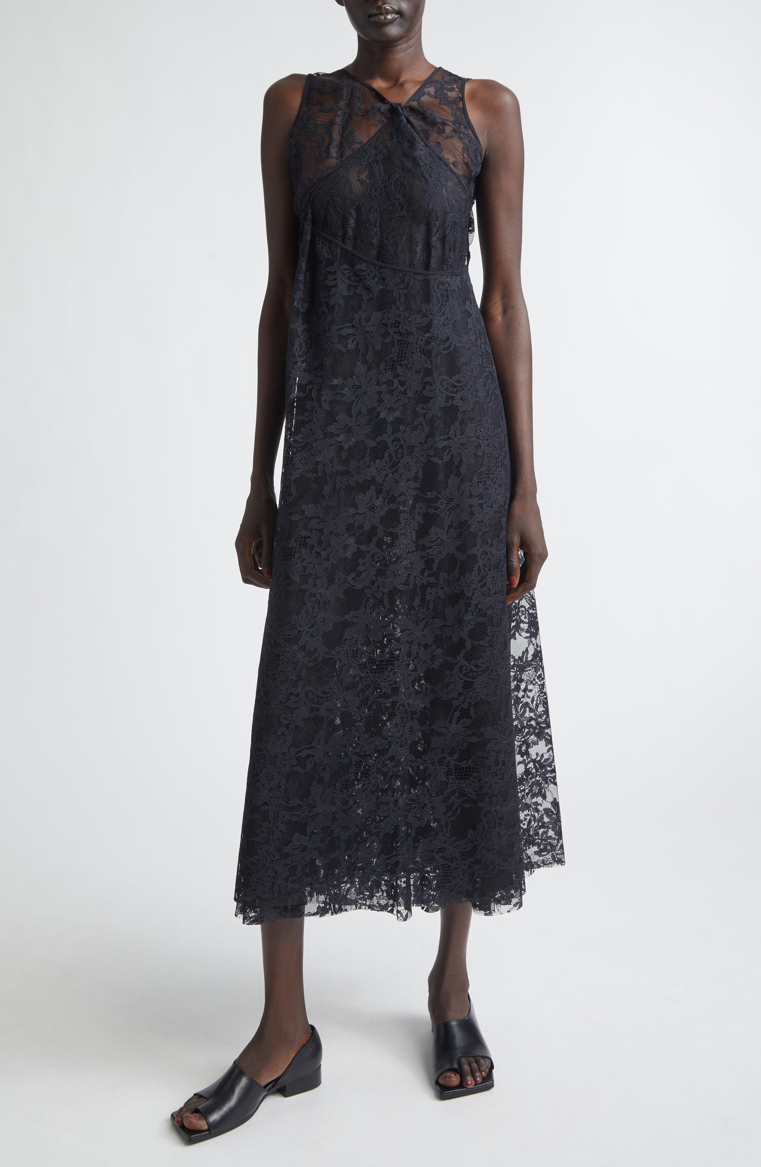 Nylon Raschel Lace Dress - image 1