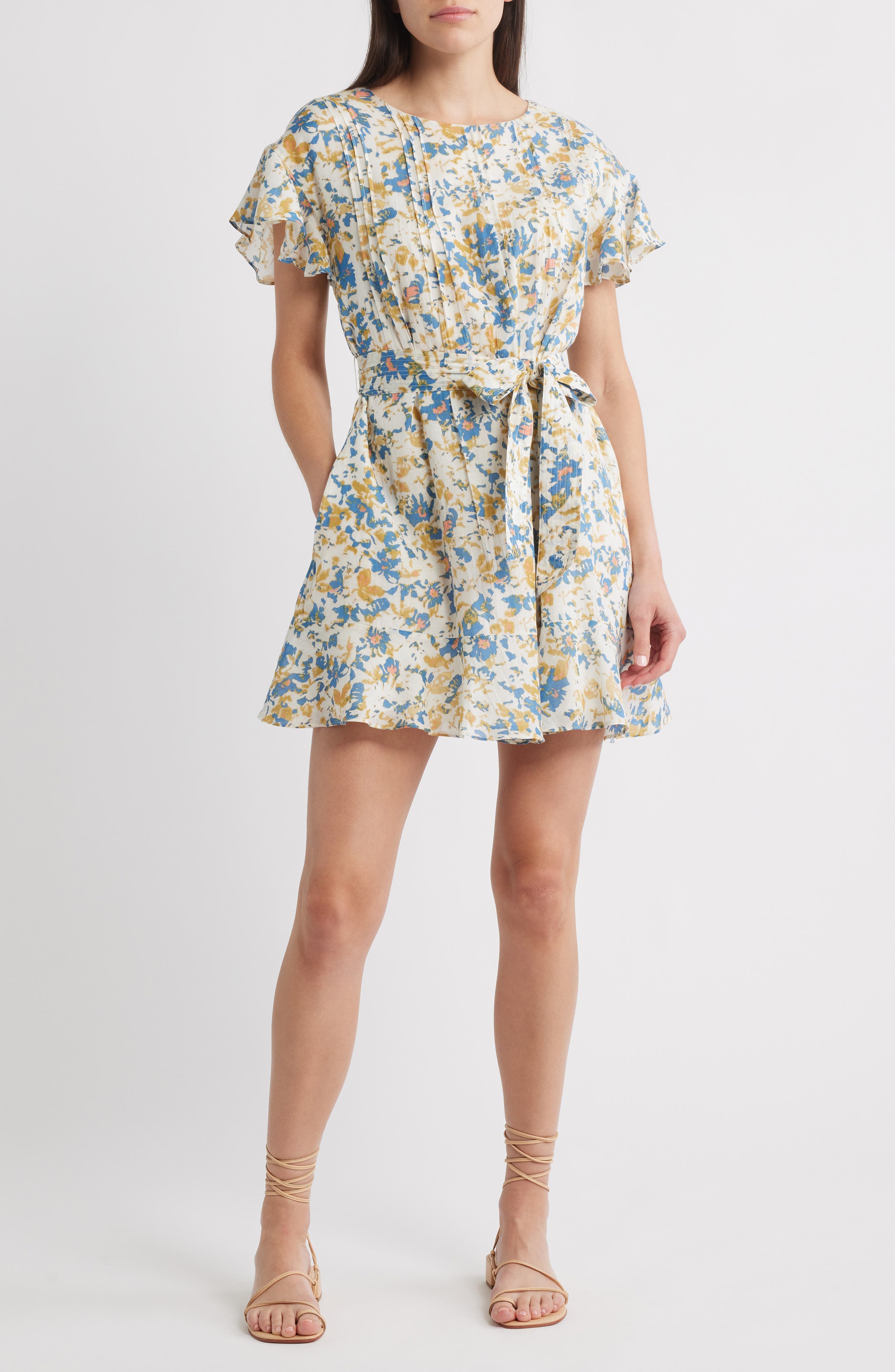 Lynn Floral Print Minidress - image 1