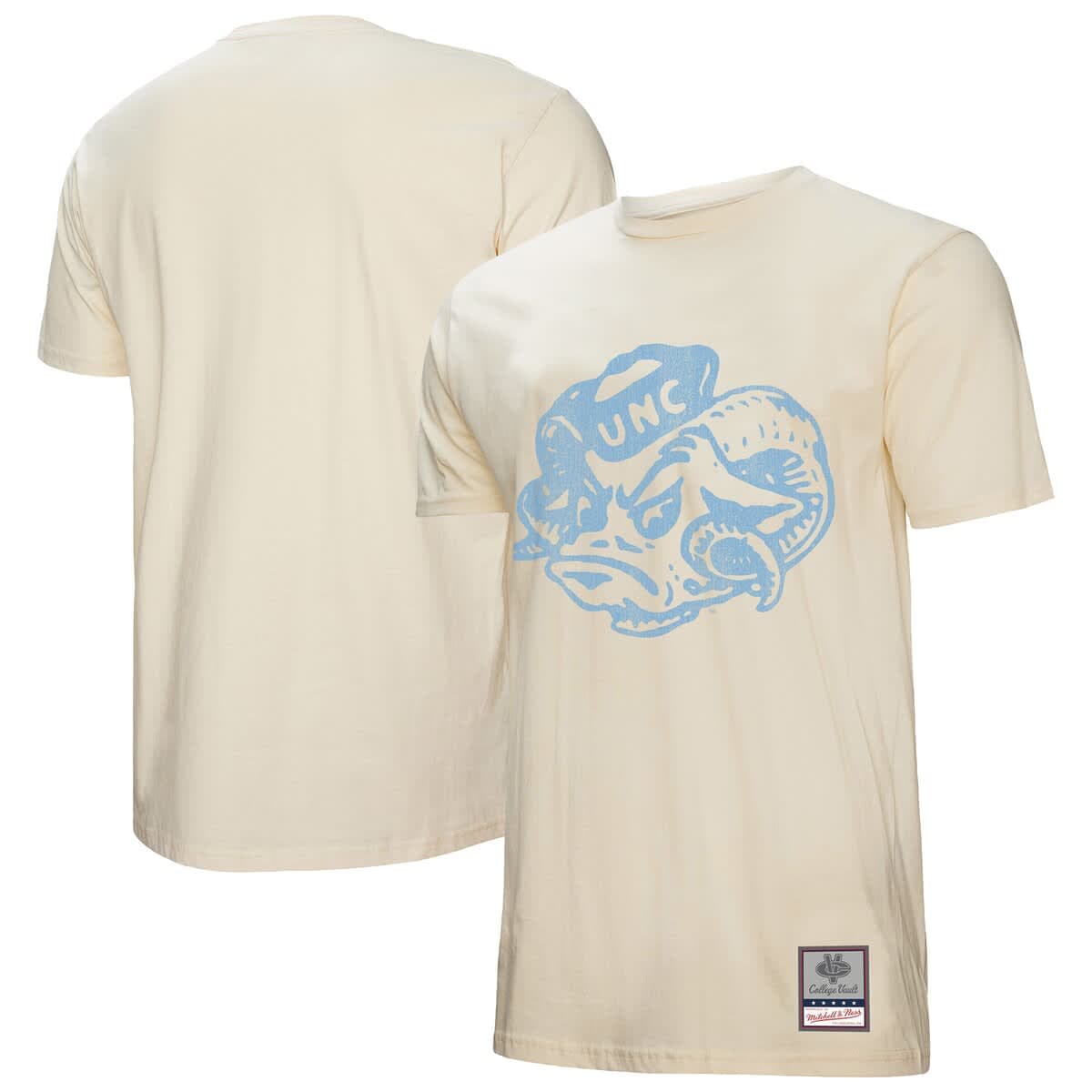 Men's Mitchell & Ness  Cream North Carolina Tar Heels Vintage Tone T-Shirt - image 1