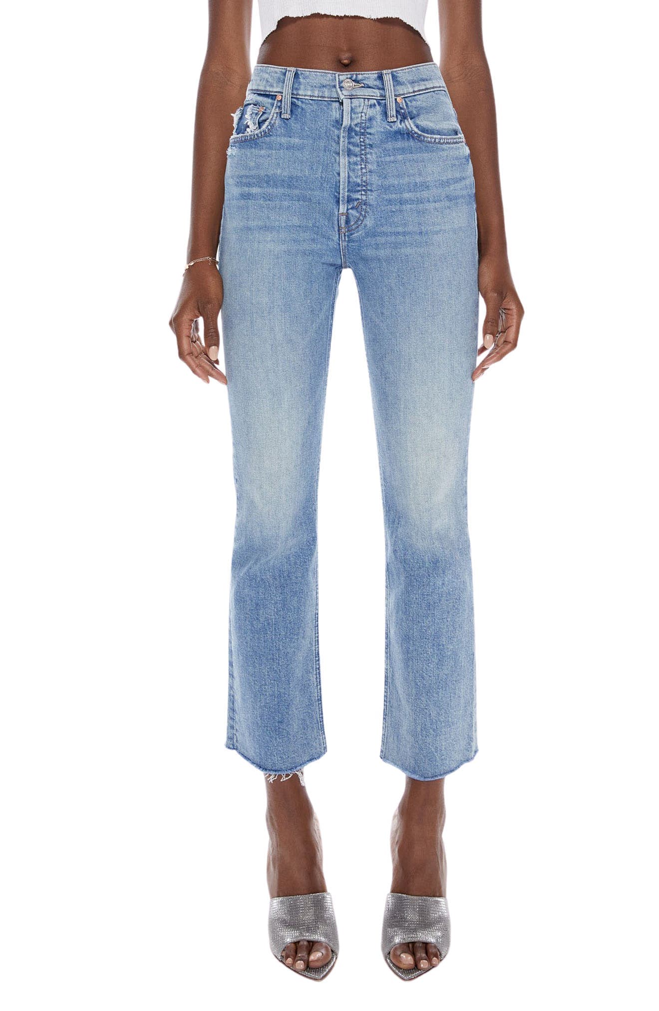 The Tripper High Waist Flood Frayed Flare Jeans - image 1