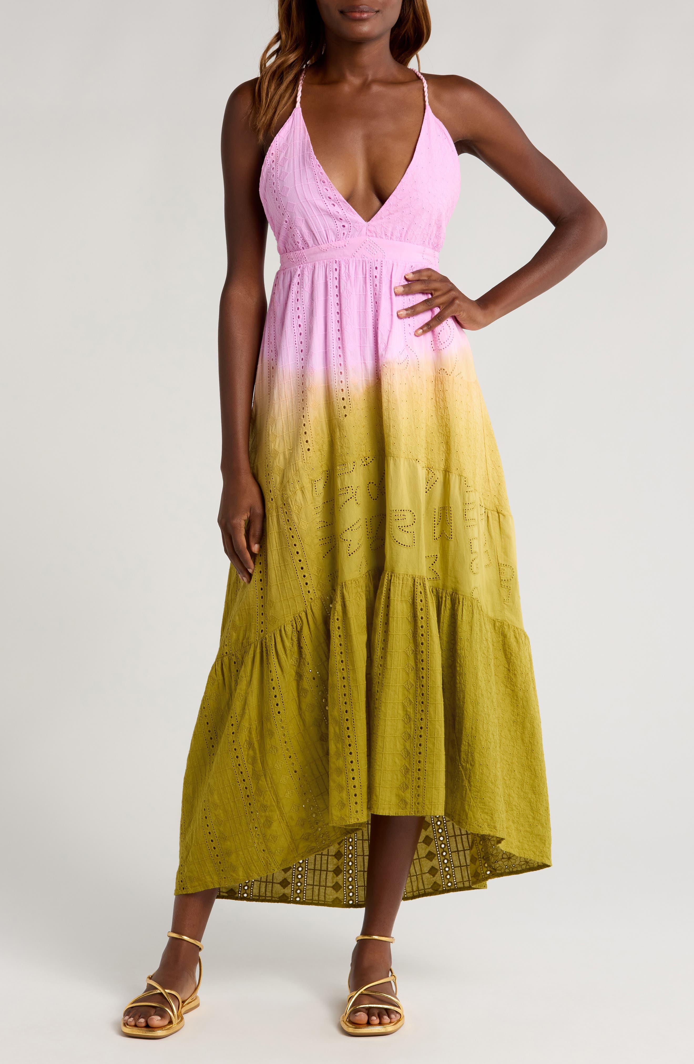 Rose Garden Patchwork Nadina Cover-Up Dress - image 1