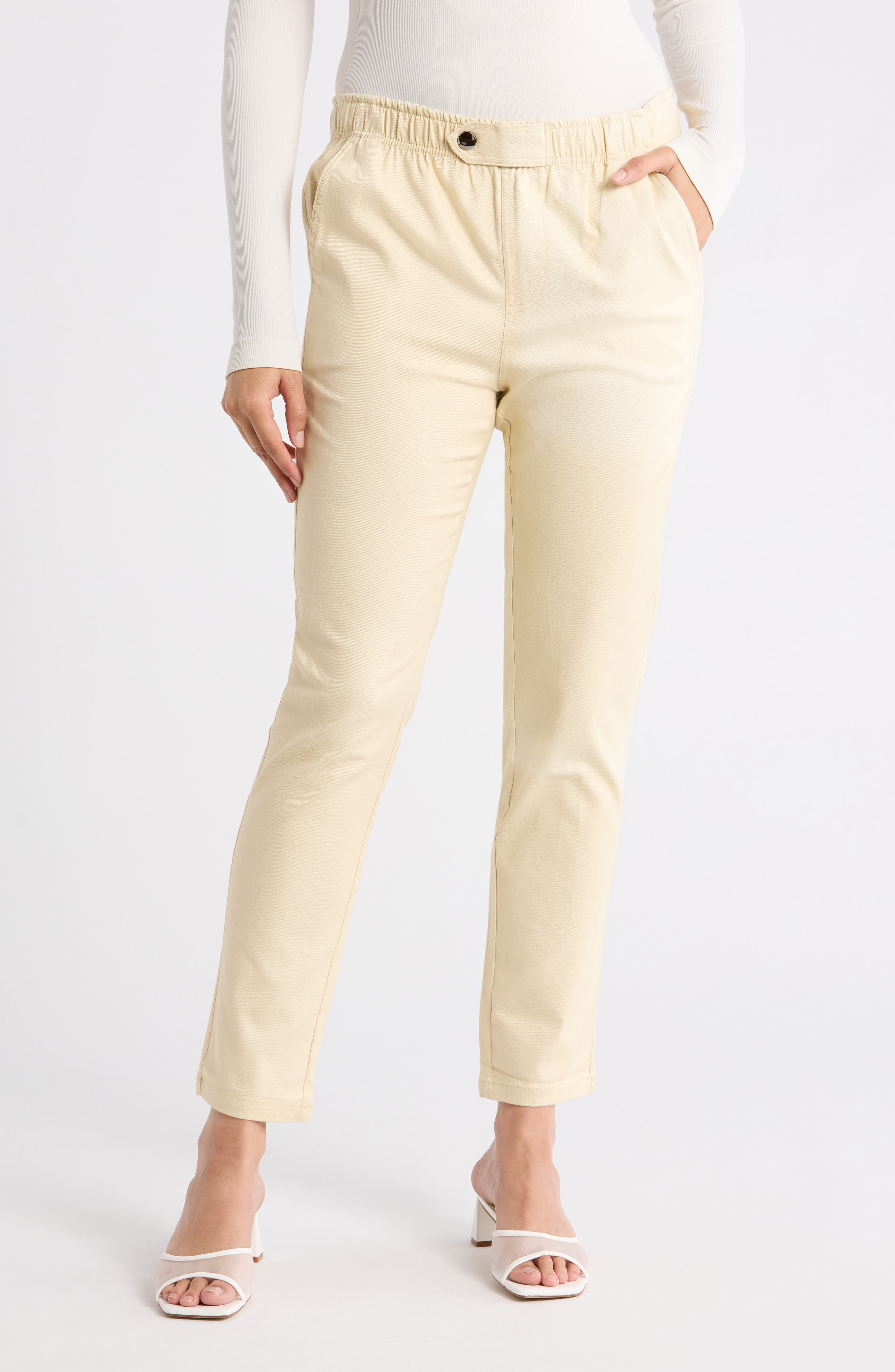 Side Button Capri Pants - image 5