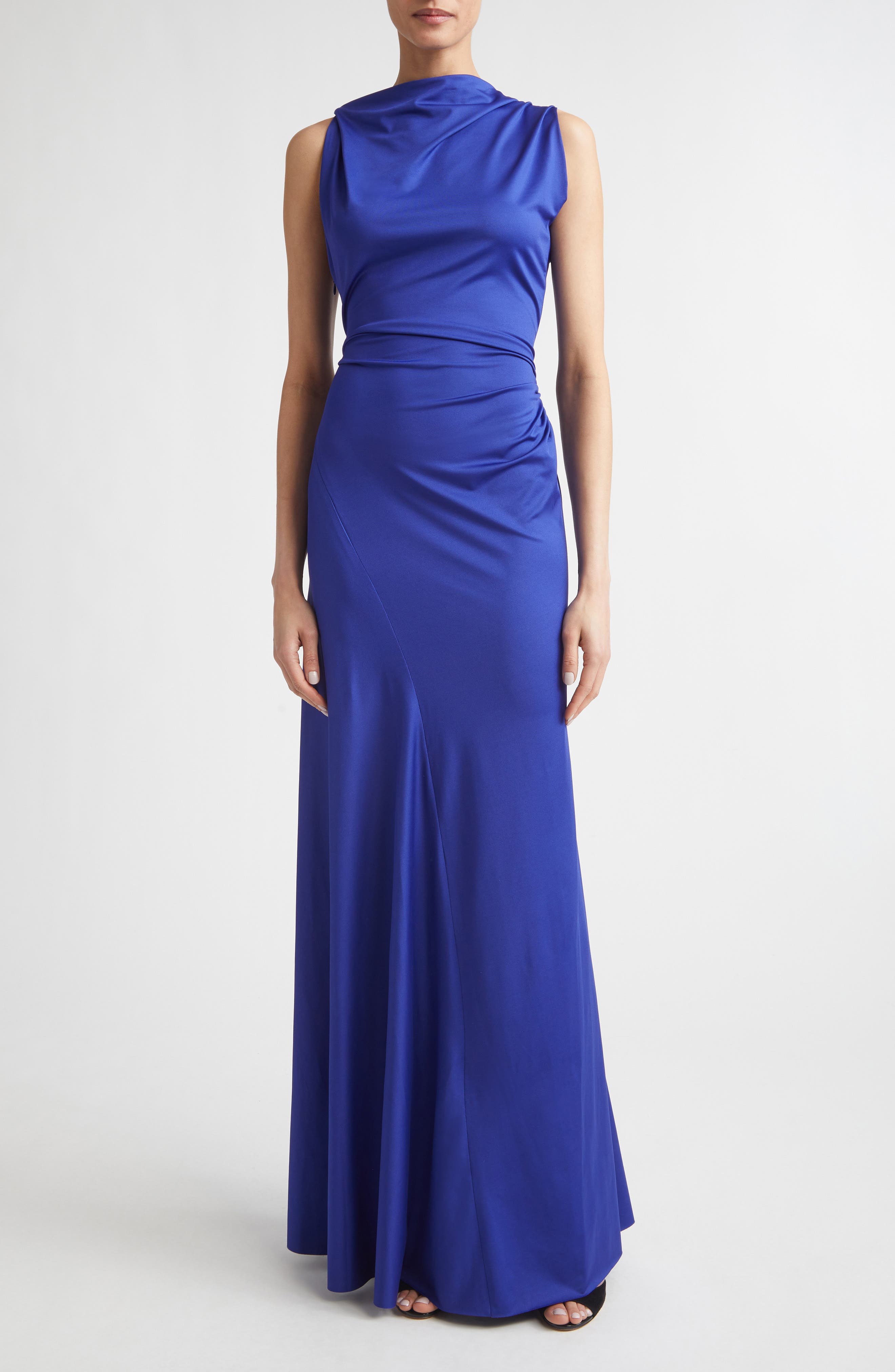 Draped Stretch Jersey Gown - image 1