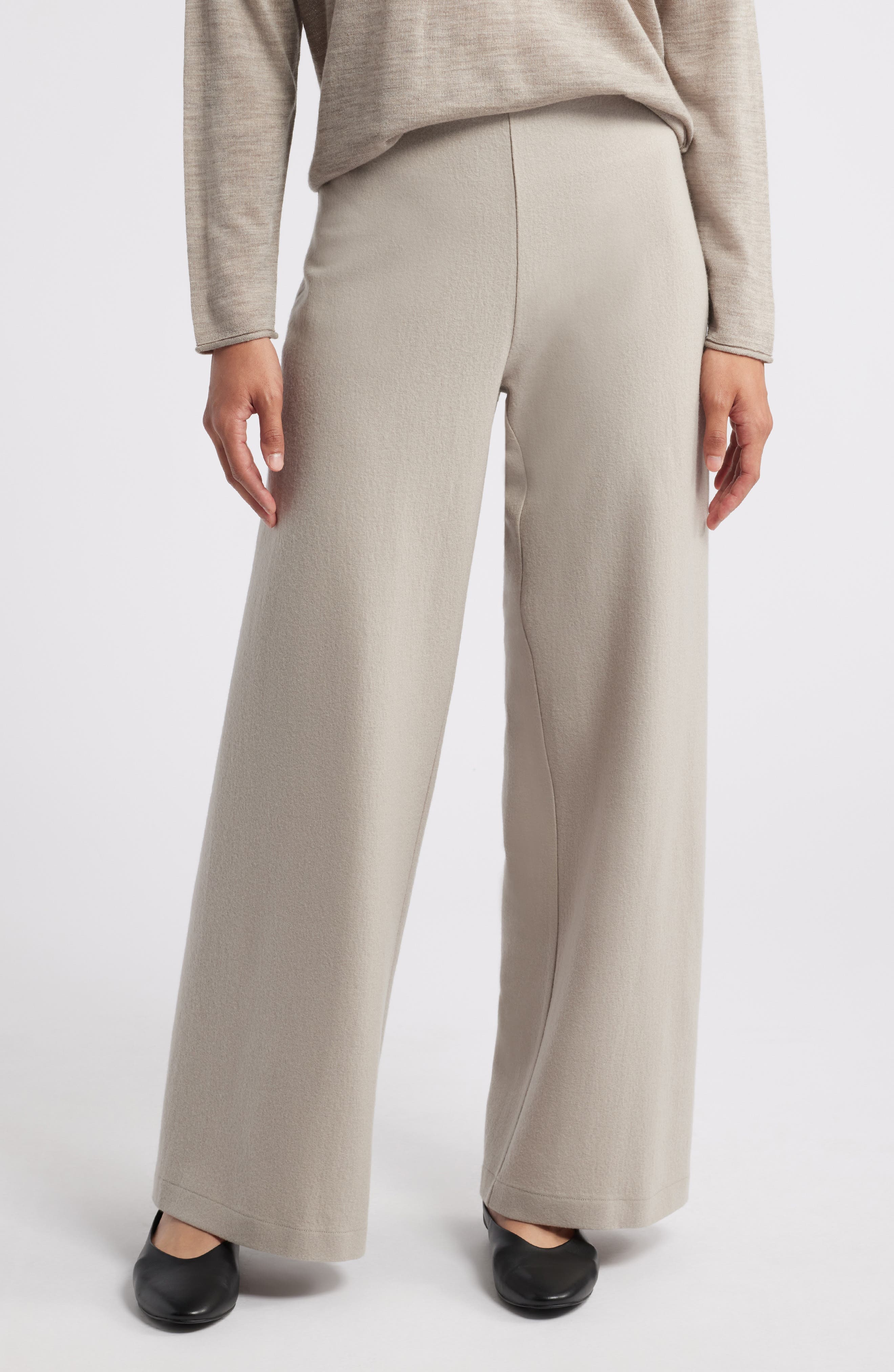 Wool Wide Leg Pants - image 1