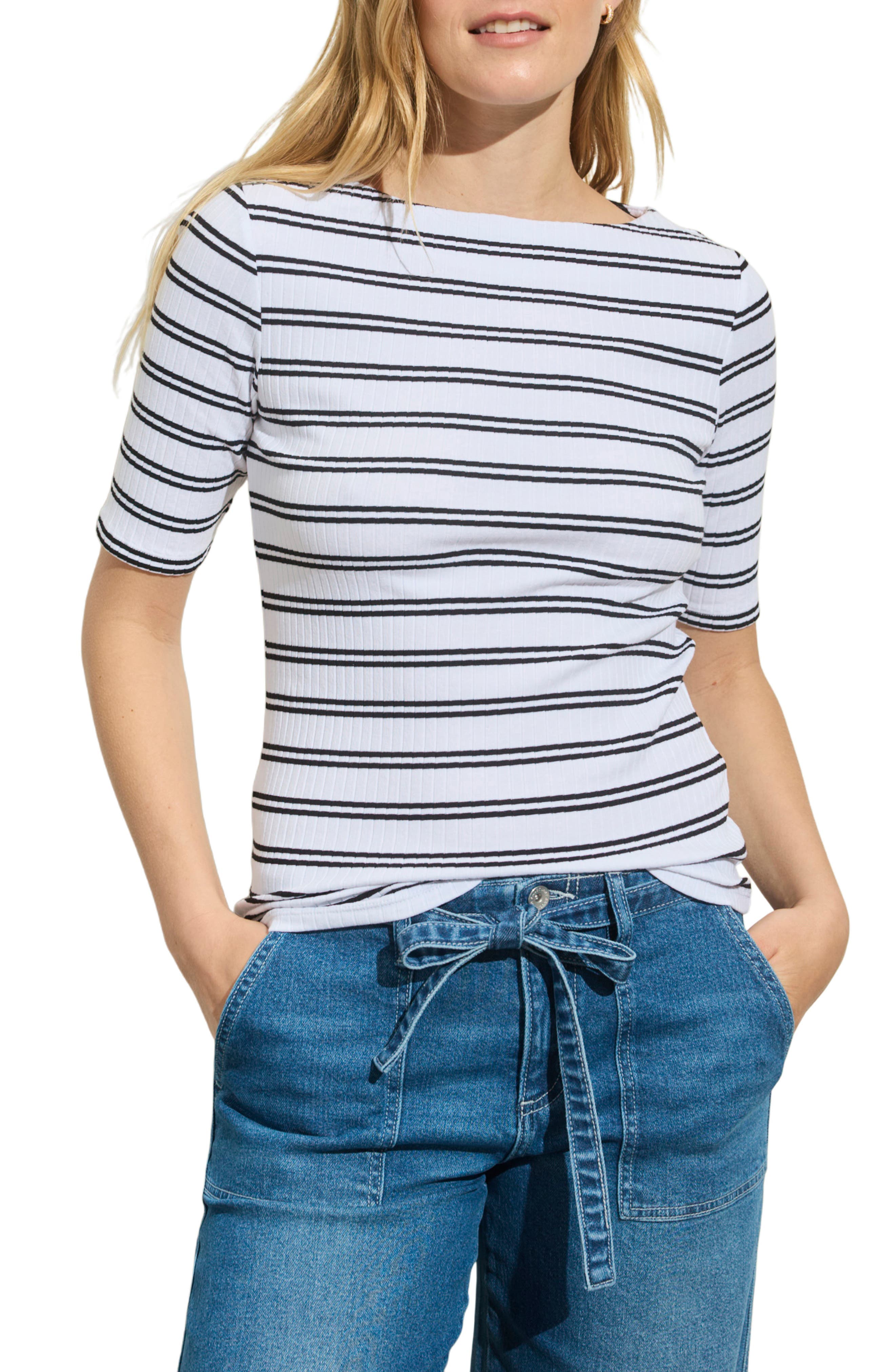 Boat Neck Rib Top - image 3