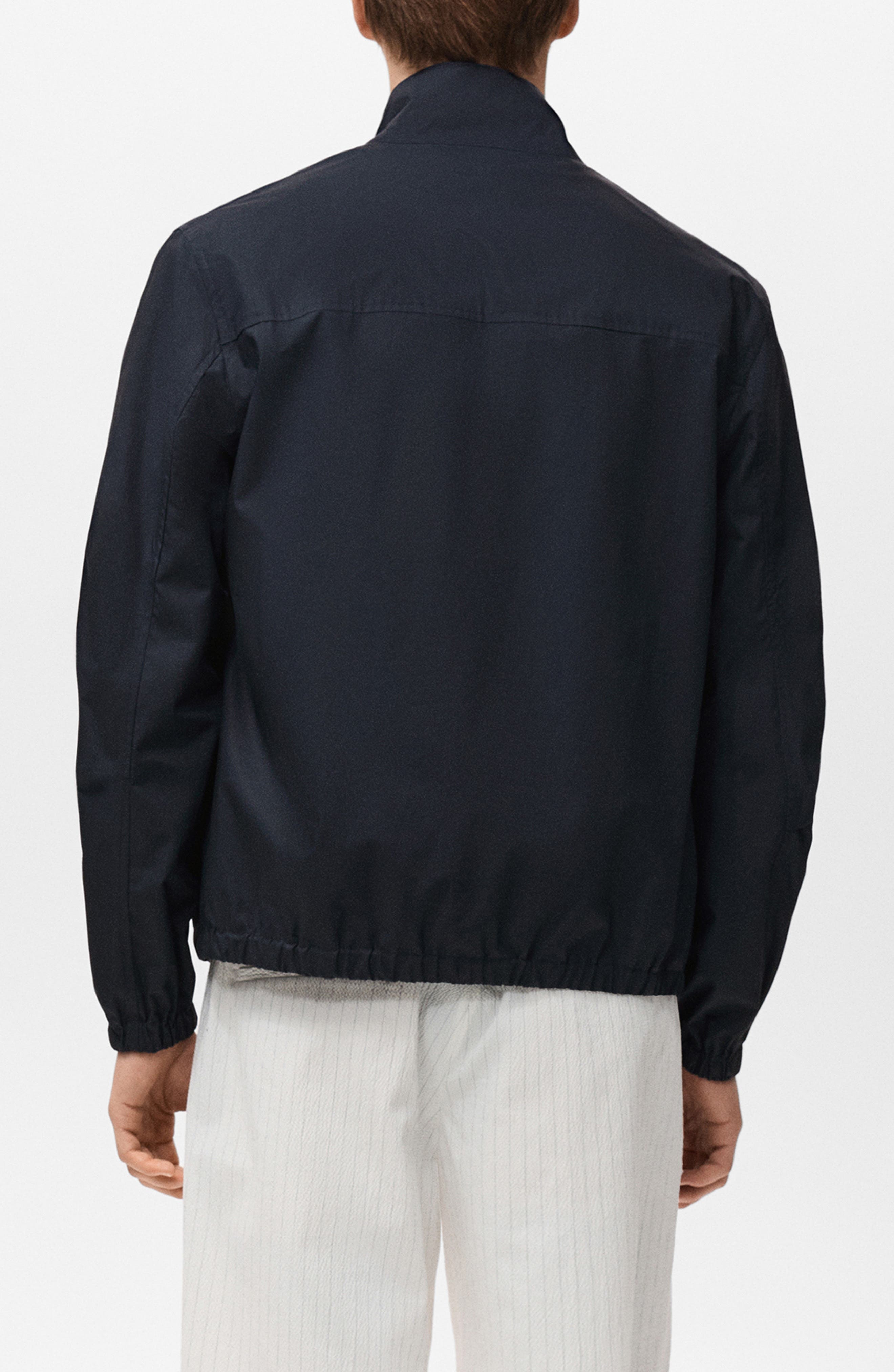 Stand Collar Cotton Zip Jacket - image 2