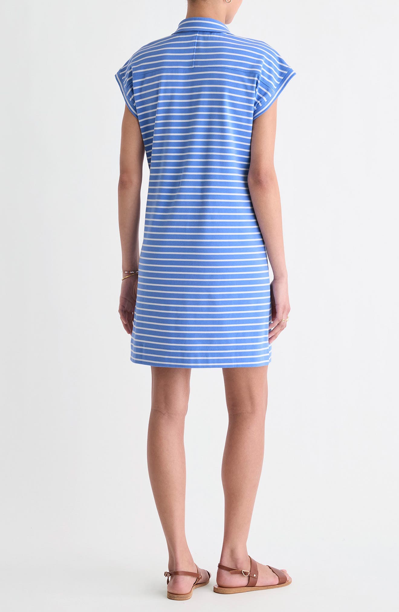 Margo Stripe Short Sleeve Polo Dress - image 4