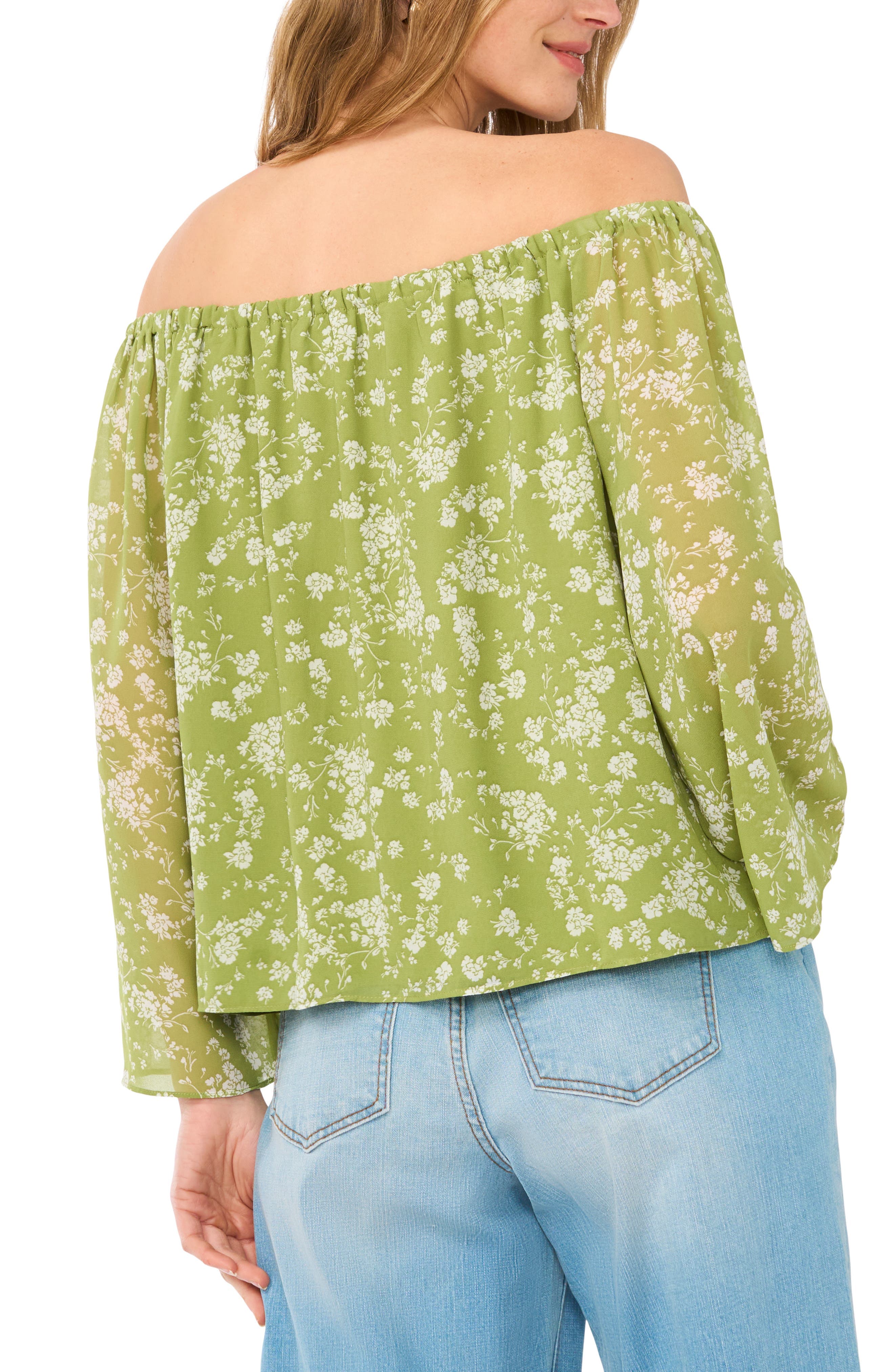 Print Off the Shoulder Top - image 2