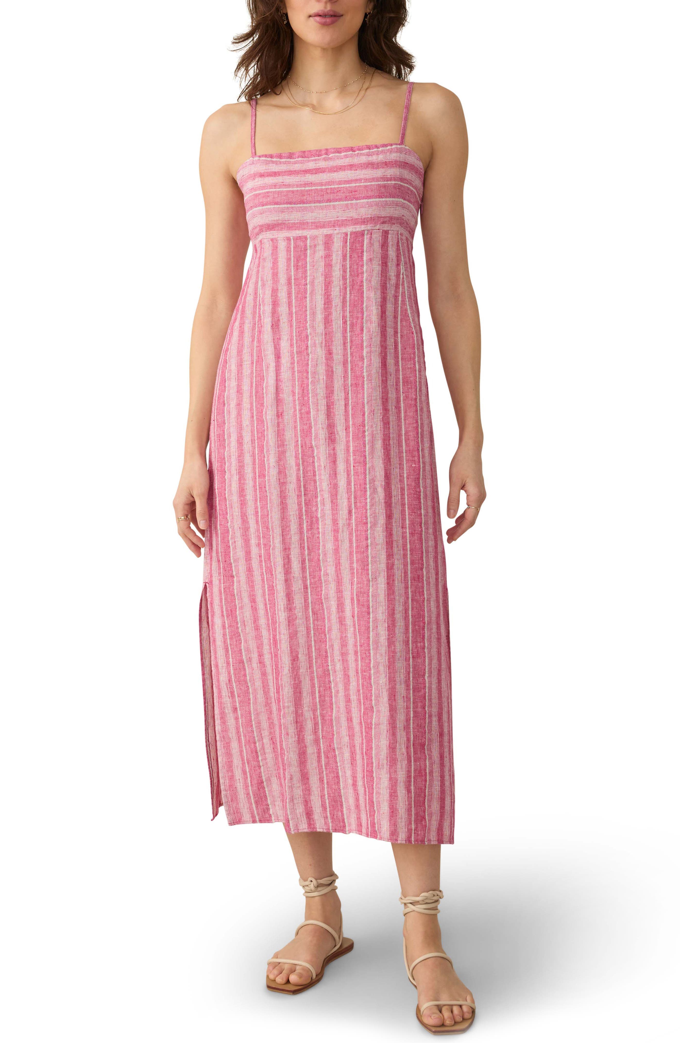 Sienna Stripe Linen Blend Sundress