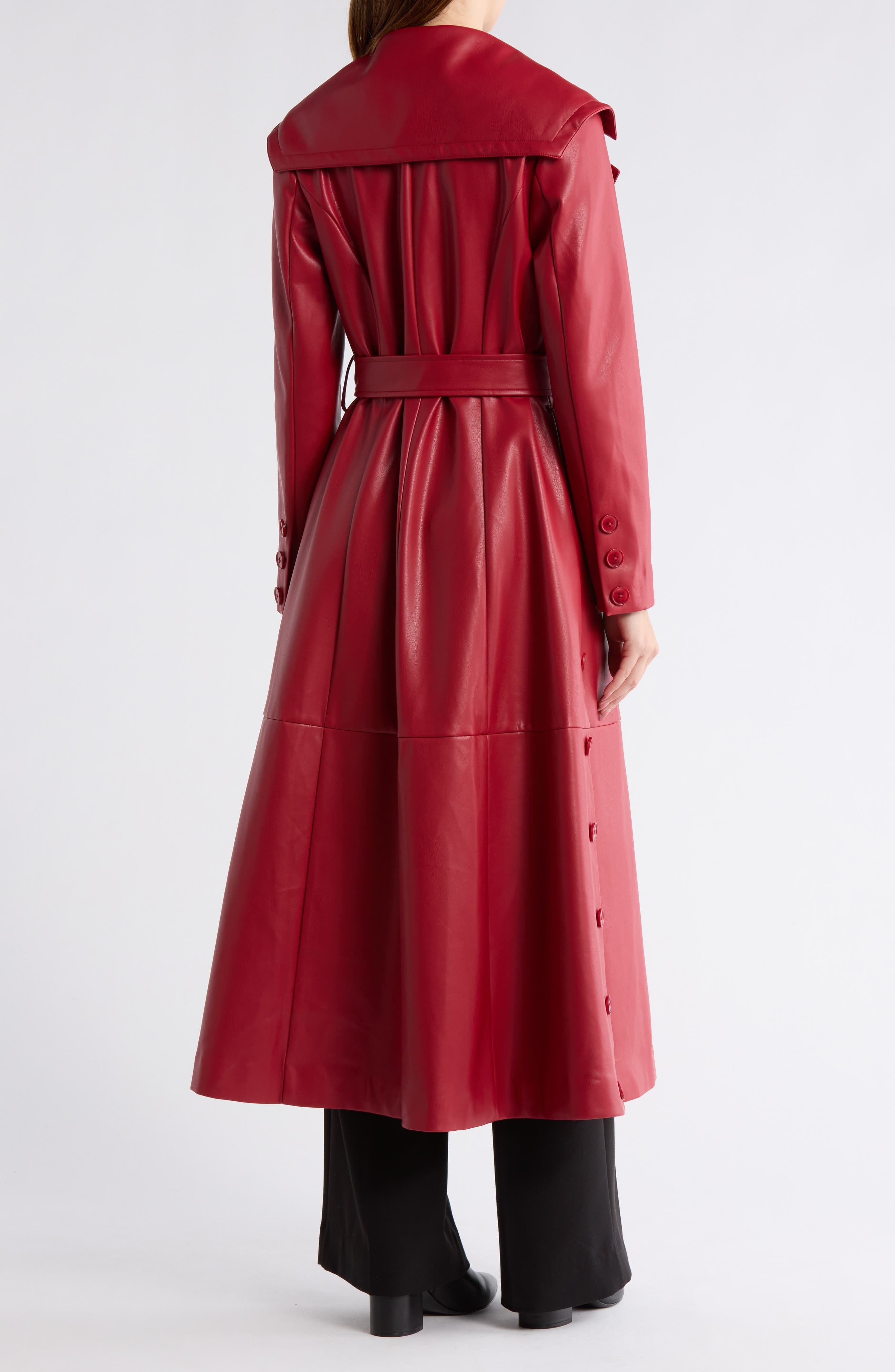 Reed Faux Leather Coat - image 2