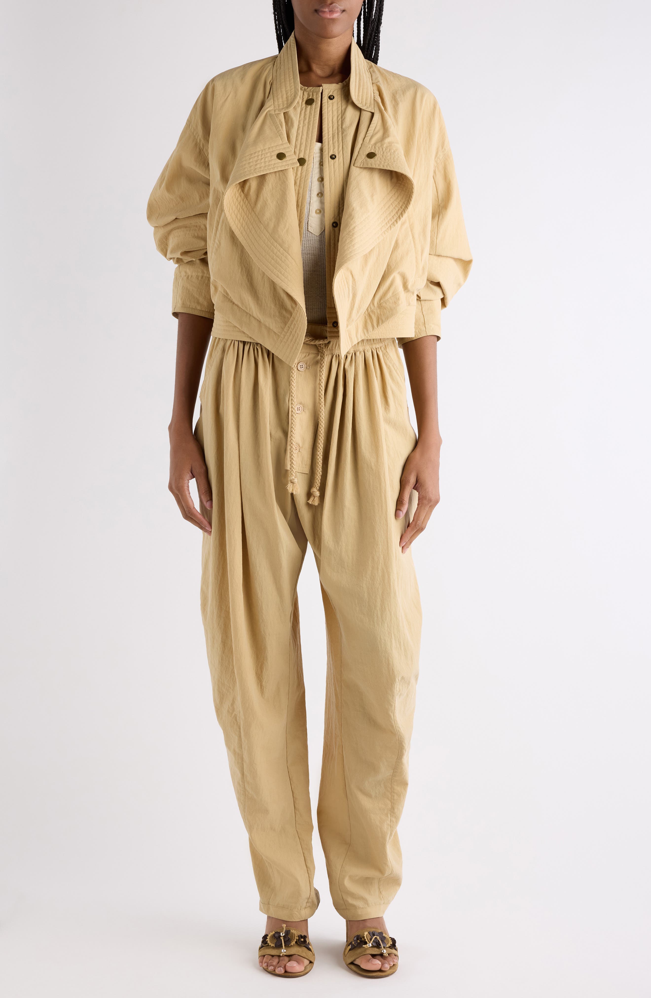 Tricia Draped Bomber Jacket - image 2