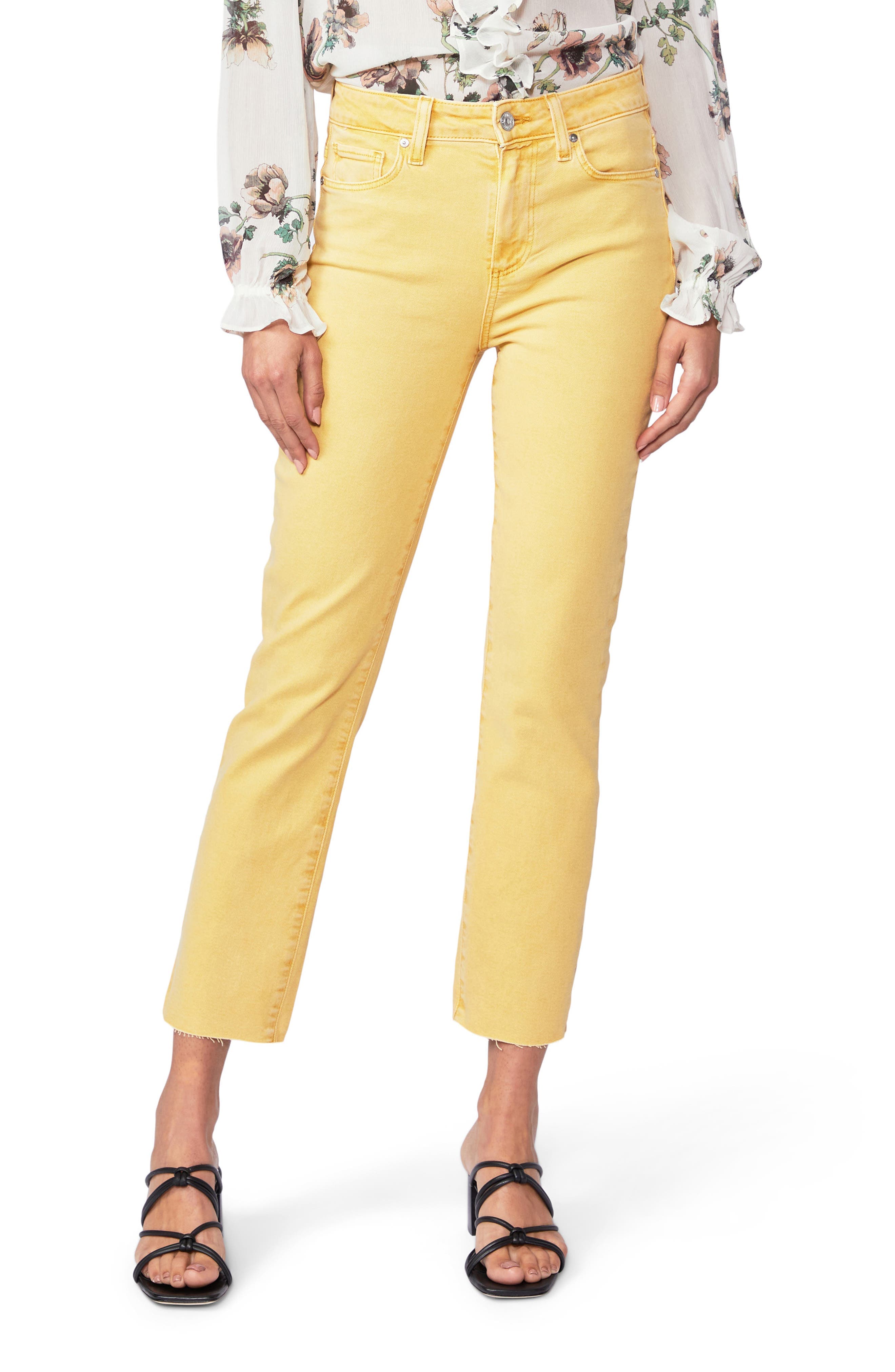 Cindy Raw Hem Crop Straight Leg Jeans - image 1