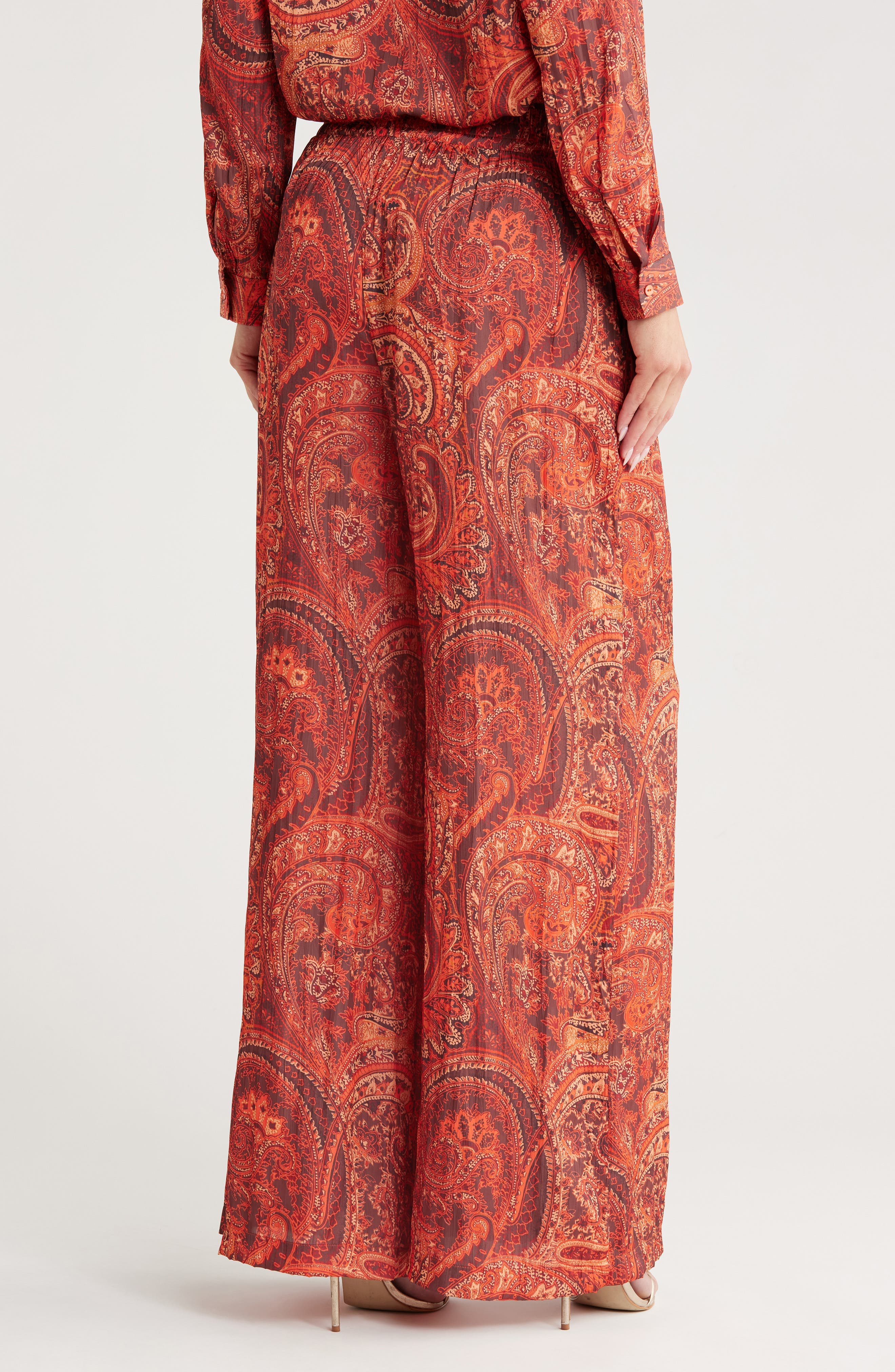 Lillian Paisley Wide Leg Pants - image 2