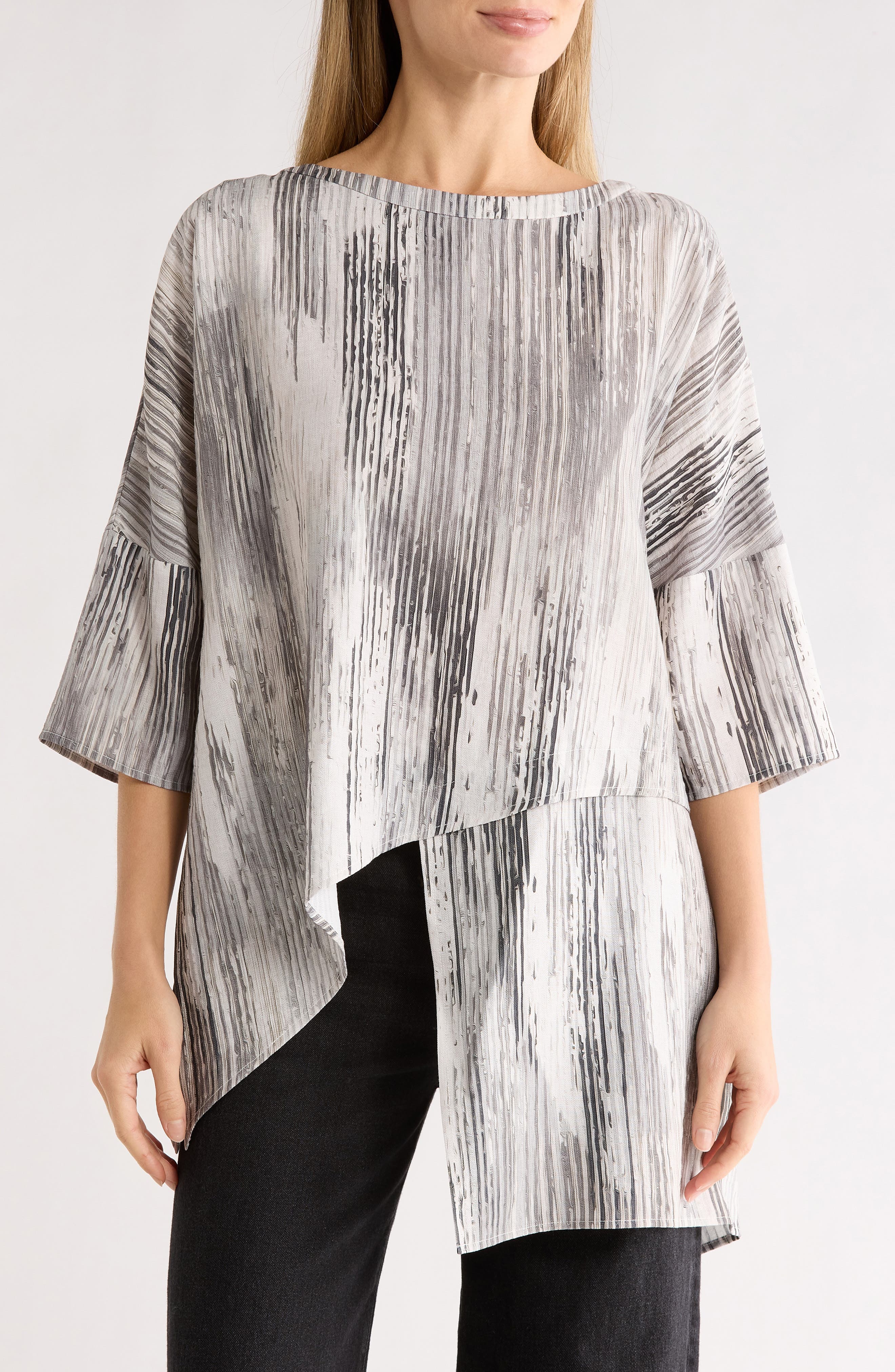 Uneven Hem Tunic Shirt - image 1
