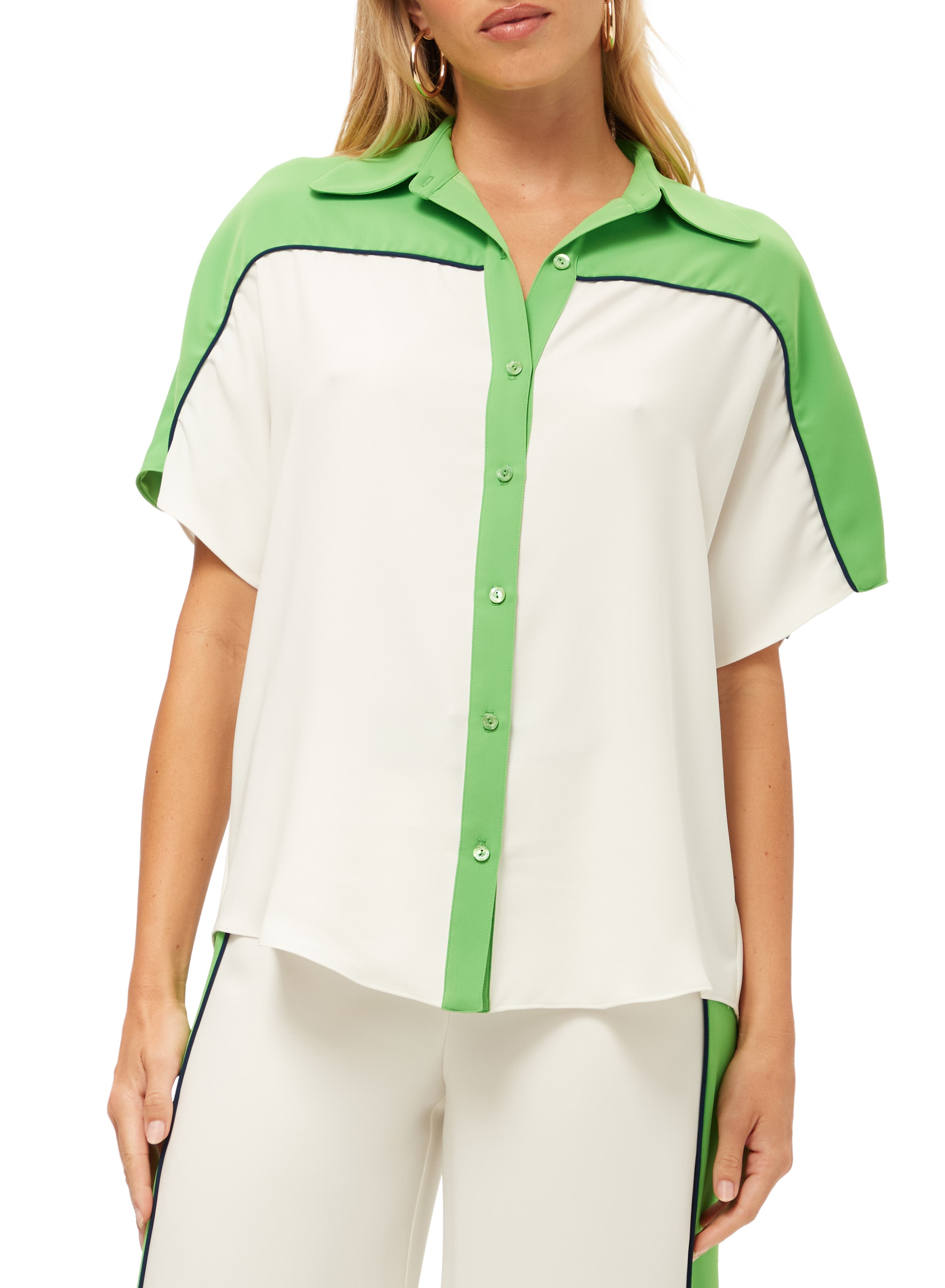 Series 2 Colorblock Button Up Top - image 1