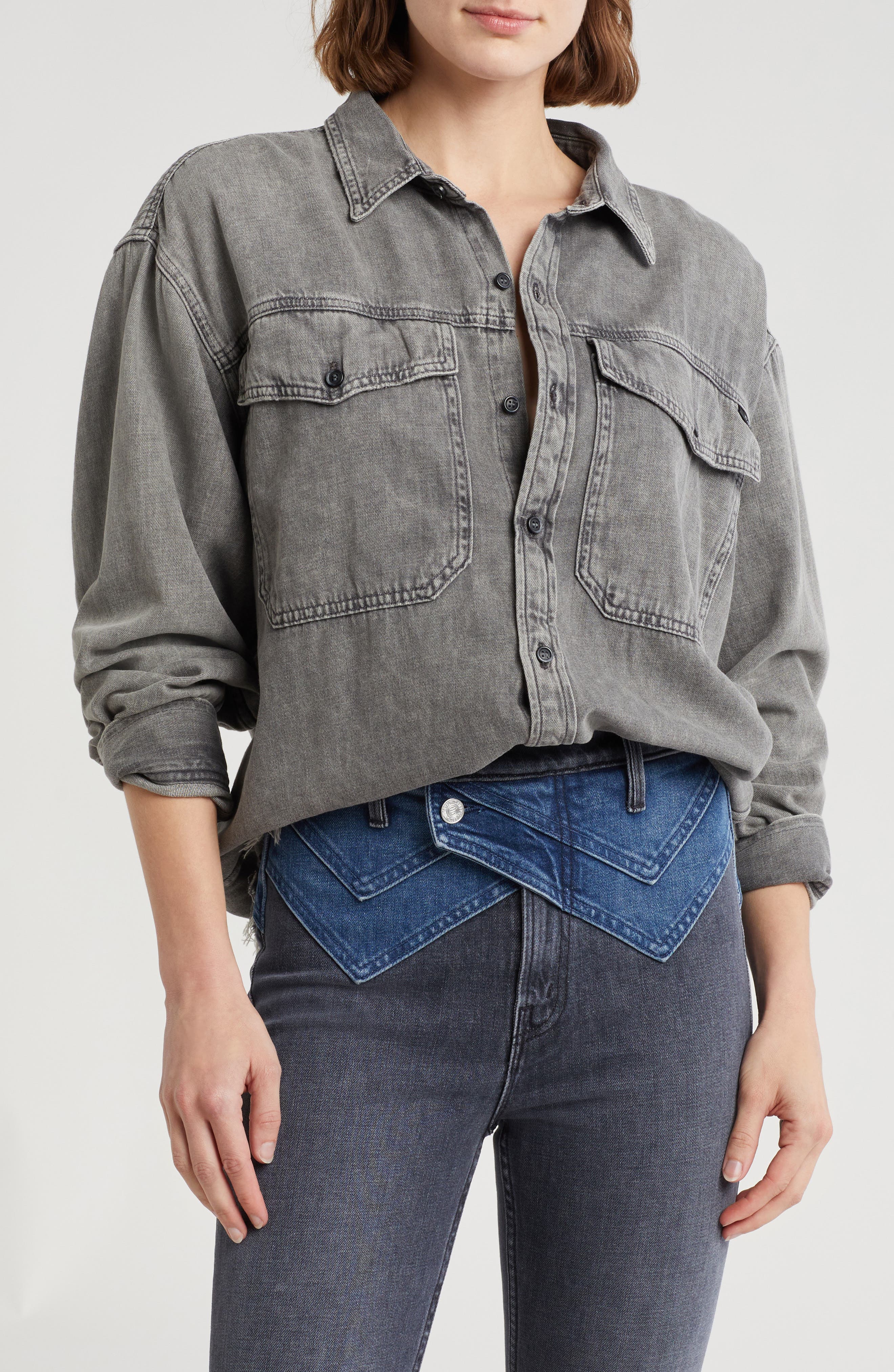 The Lazy Sunday Cotton Button-Up Shirt - image 1