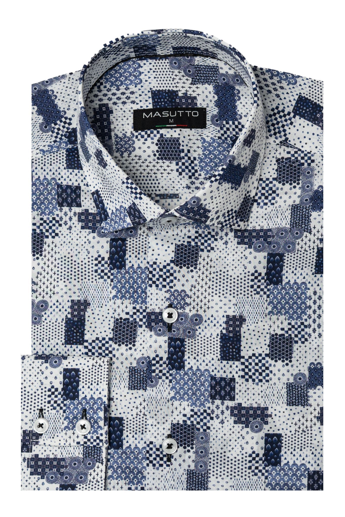 Mirisola Print Button-Up Long Sleeve Shirt - image 1