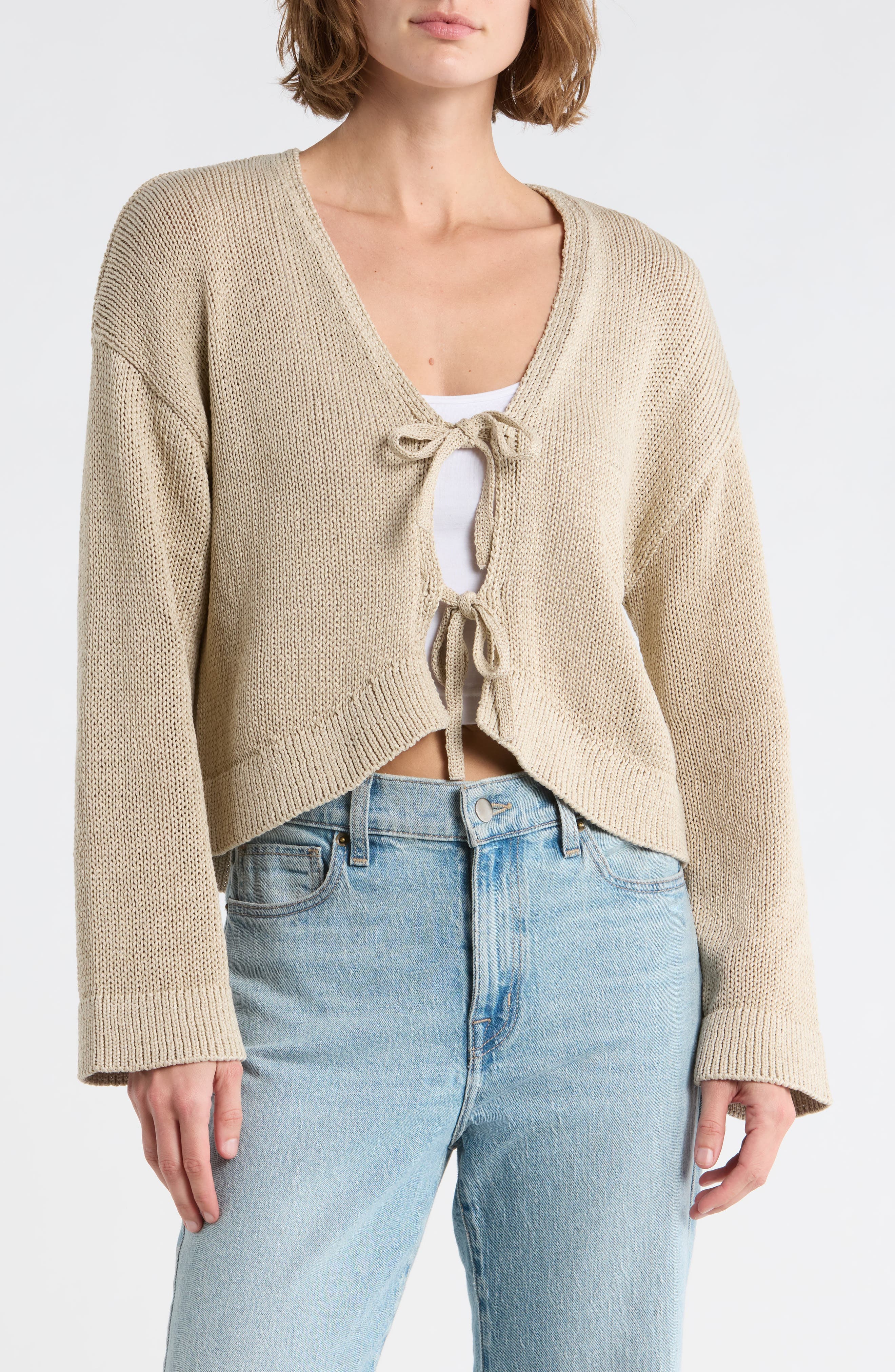 Front Tie Cardigan - image 3