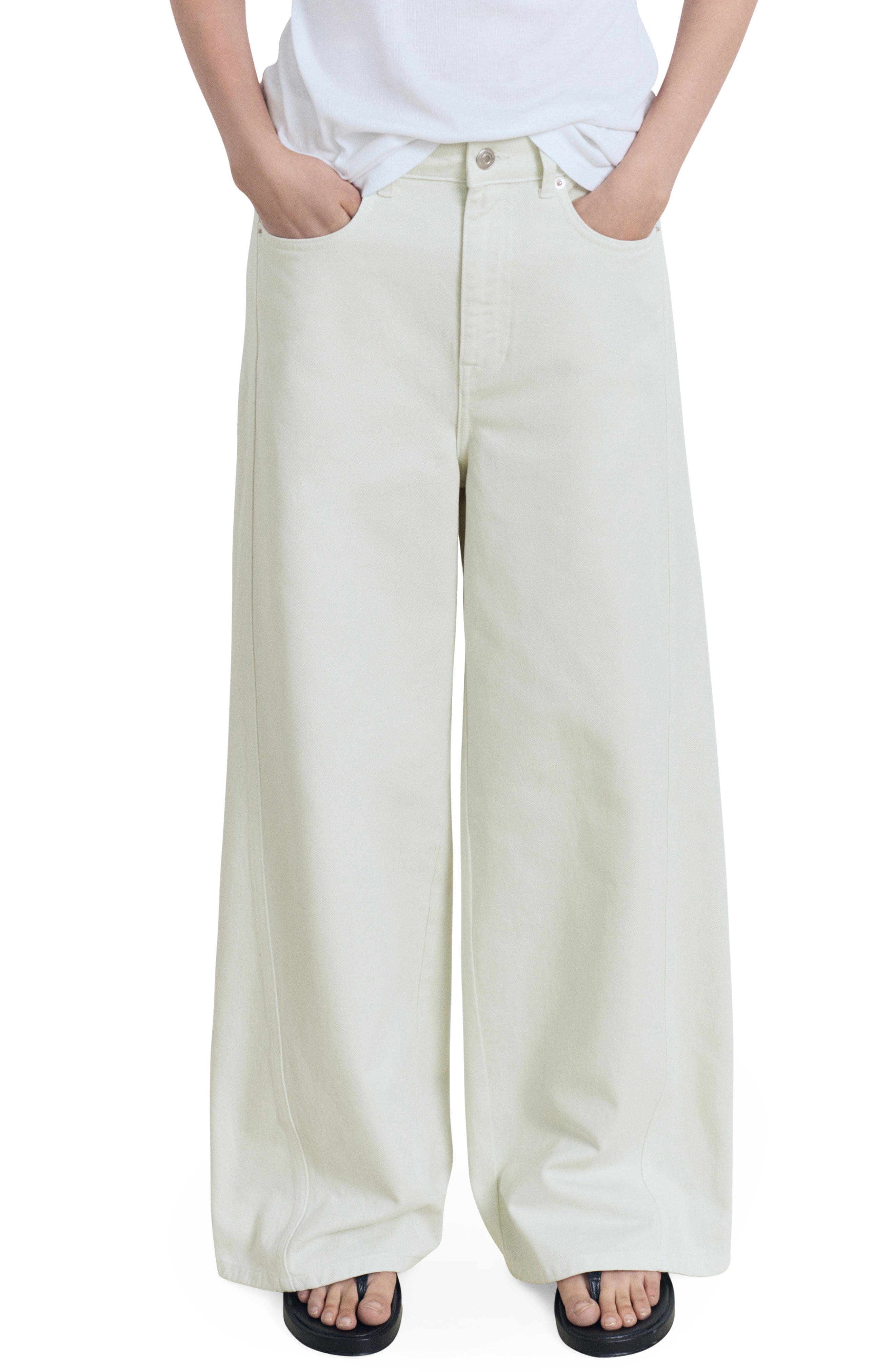 Mid Rise Baggy Ultra Wide Leg Jeans - image 1