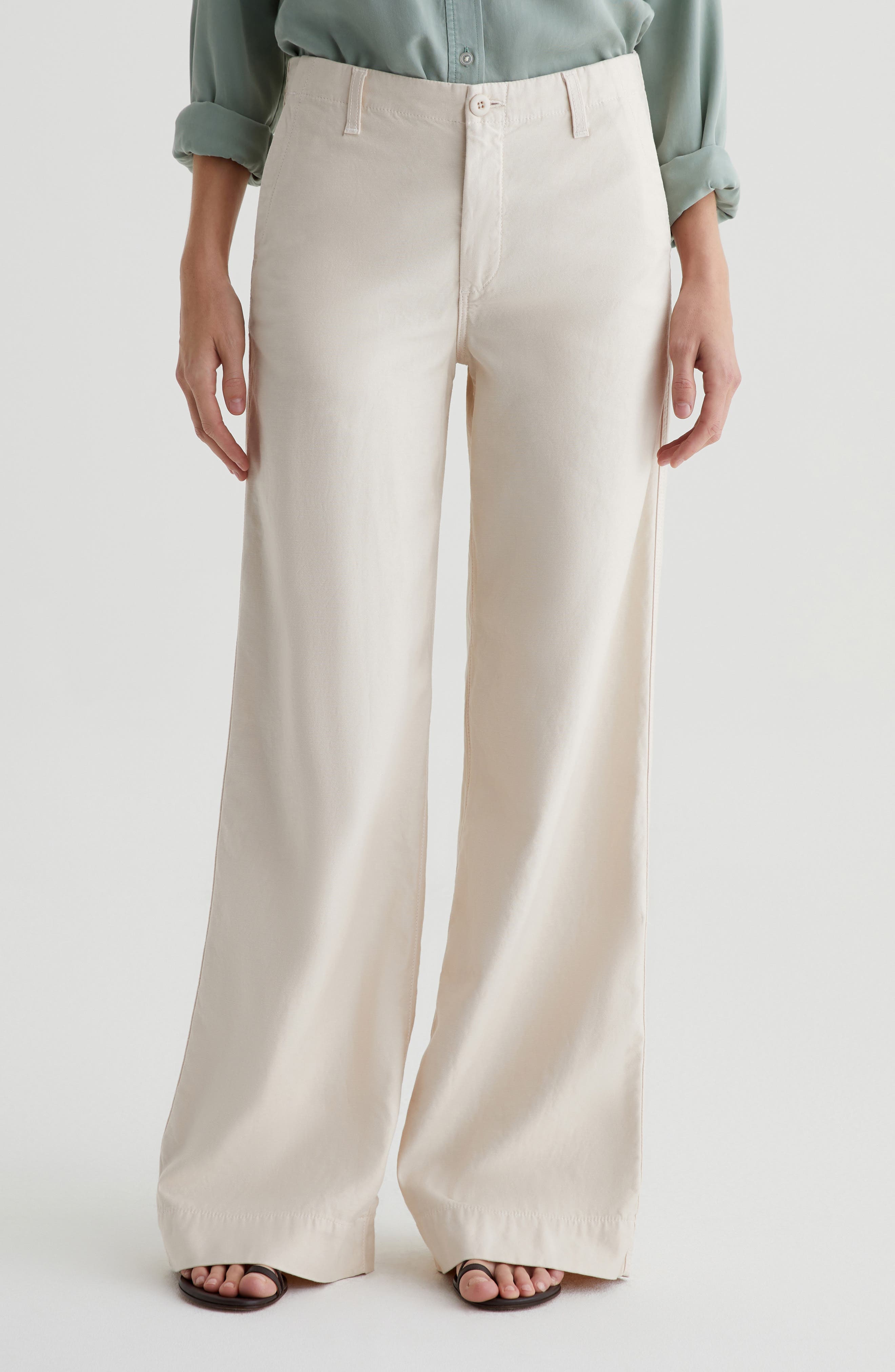 Laurent Twill Wide Leg Pants - image 1