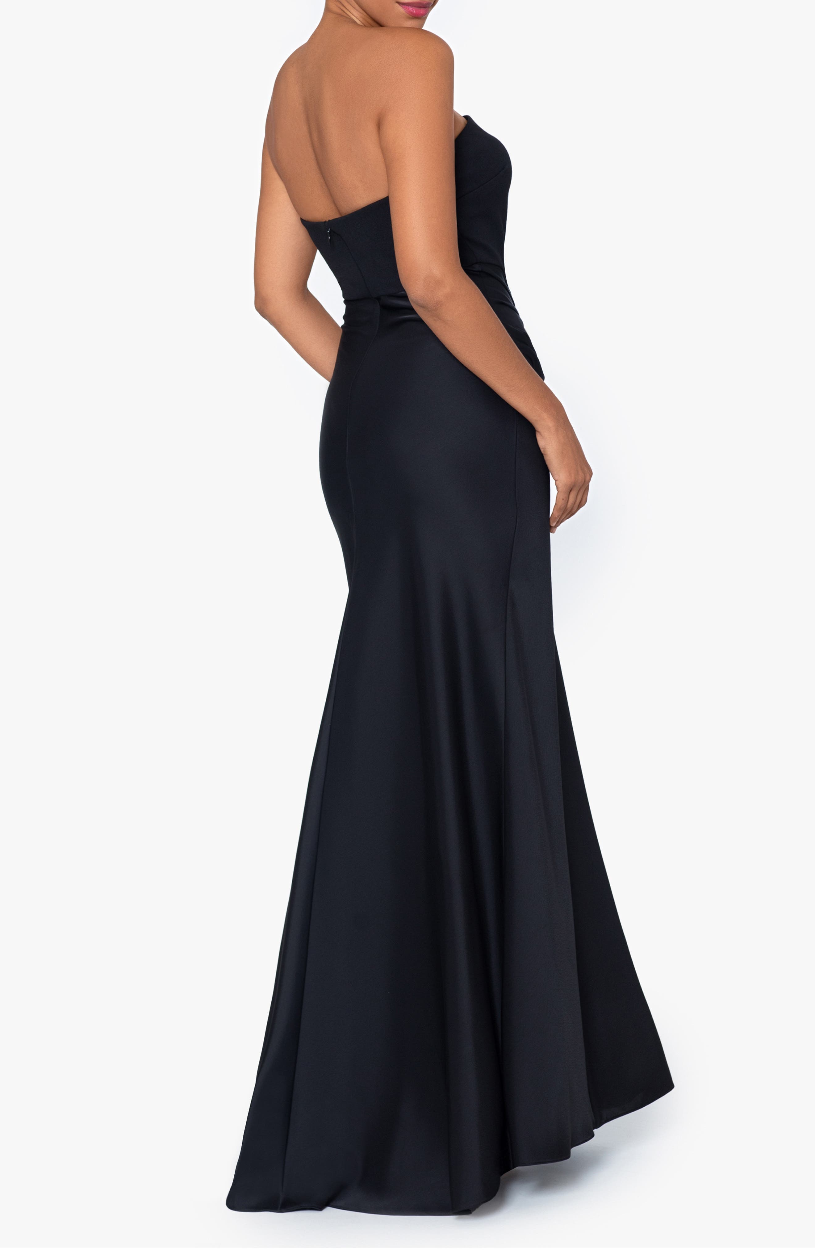 Strapless Satin Gown - image 2