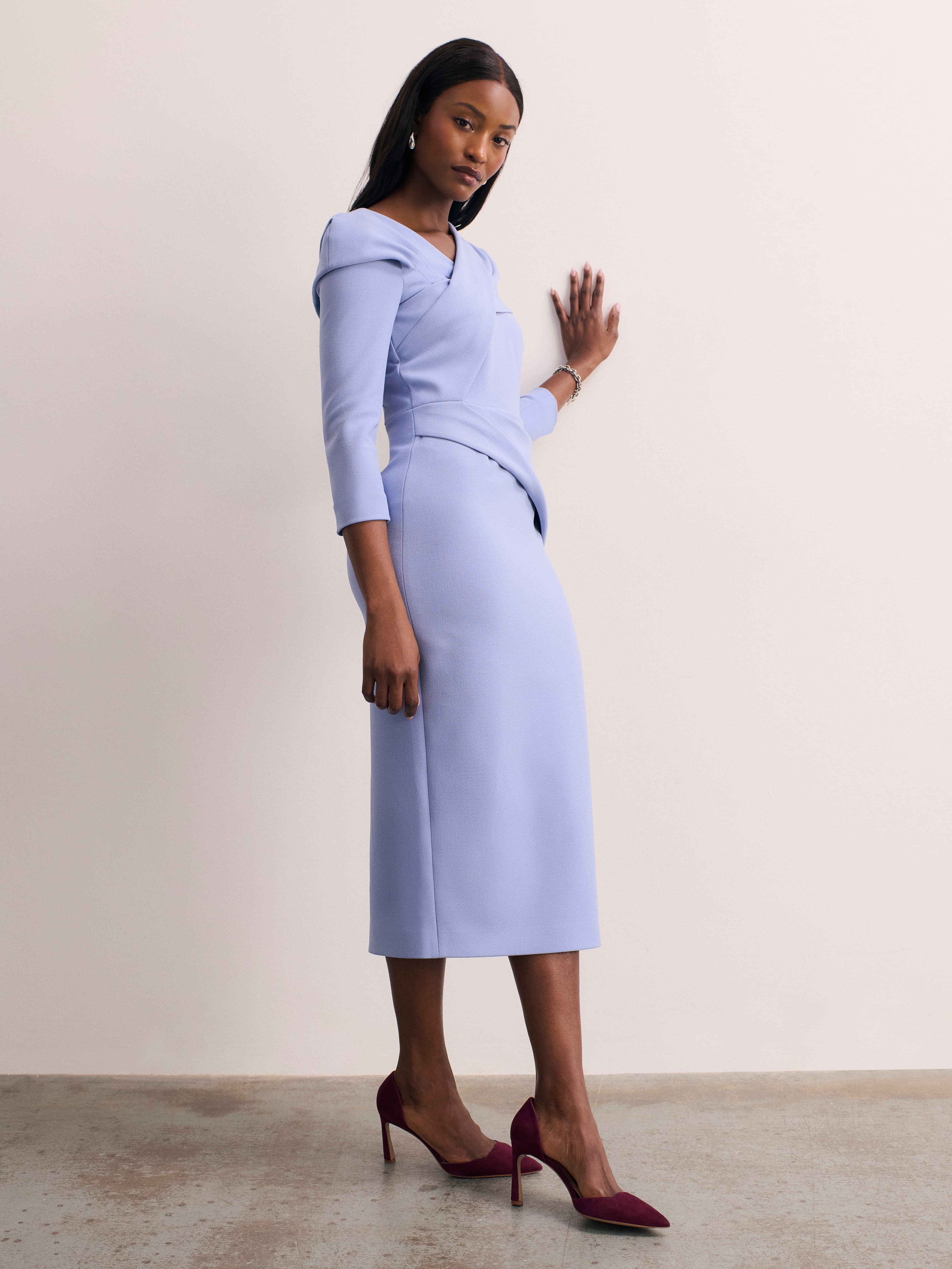 Iona Sculpt Crepe Dress - image 2