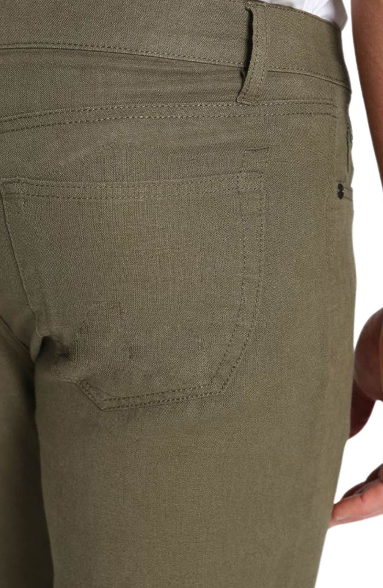 Straight Leg Linen Blend 5-Pocket Pants - image 2