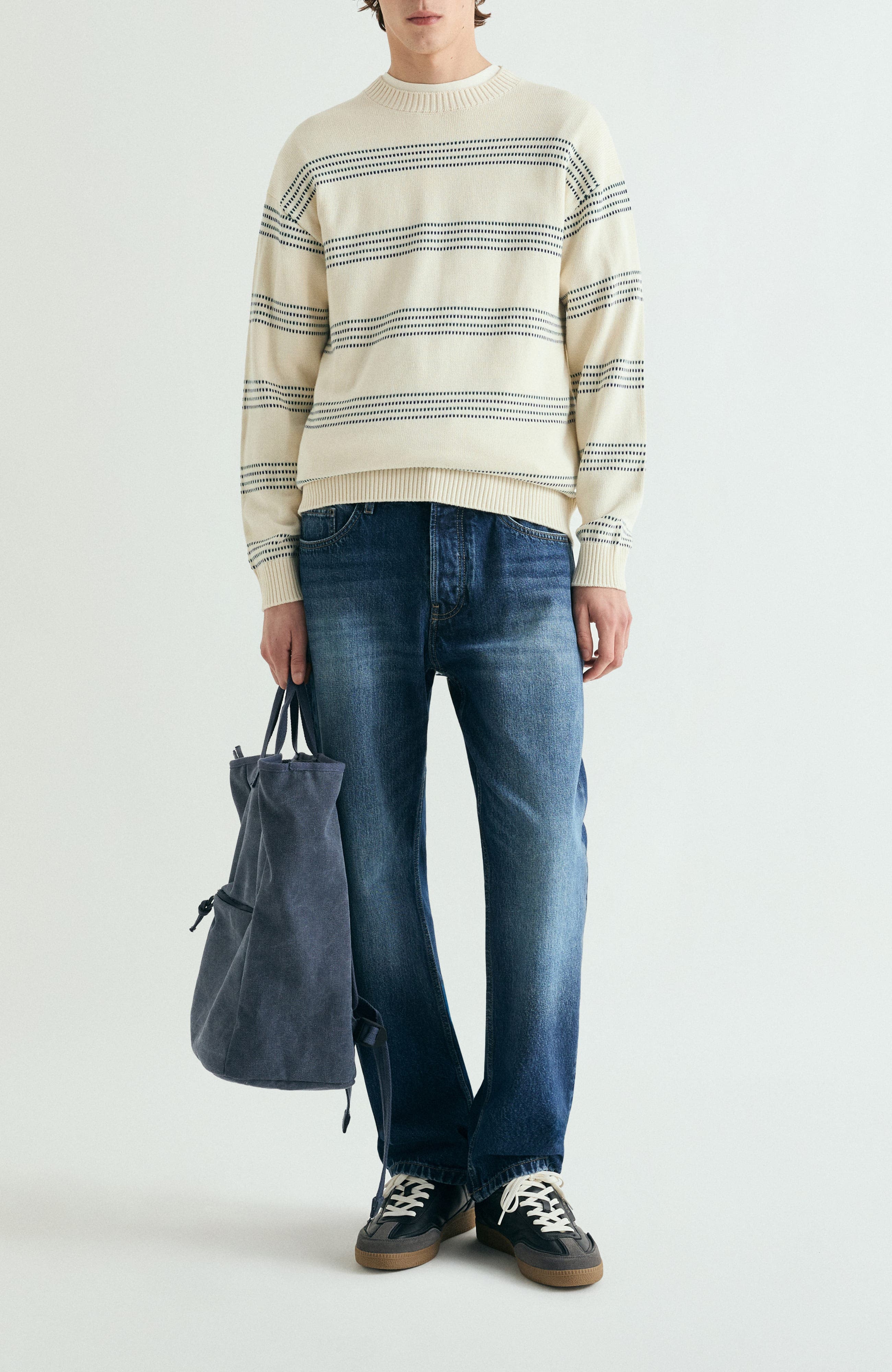 Retro Striped Sweater - image 2