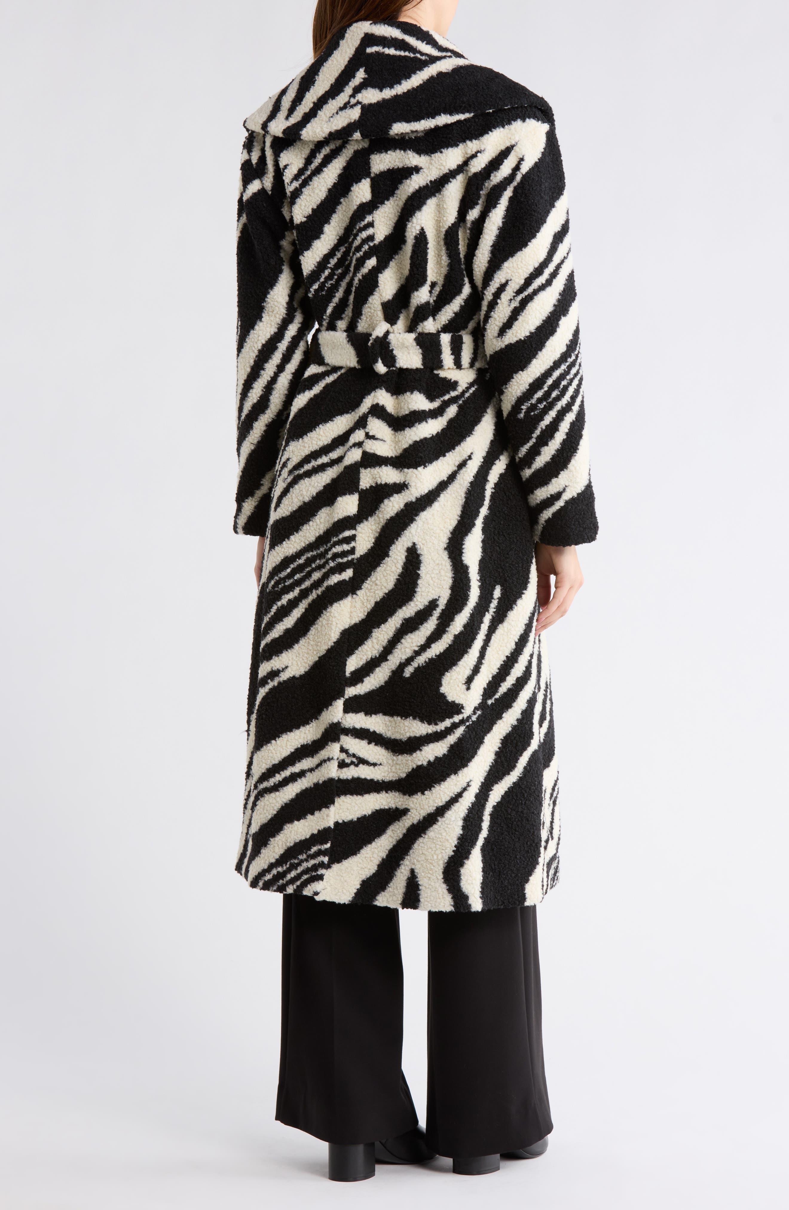 Elea Zebra Stripe Coat - image 2