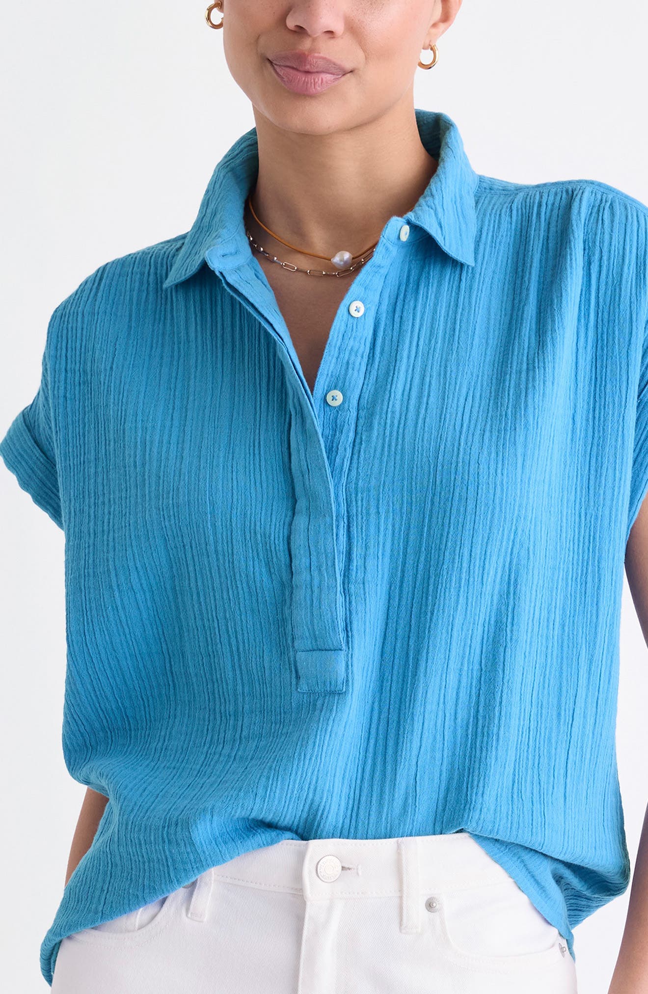 Cotton Short Sleeve Shirt - image 3