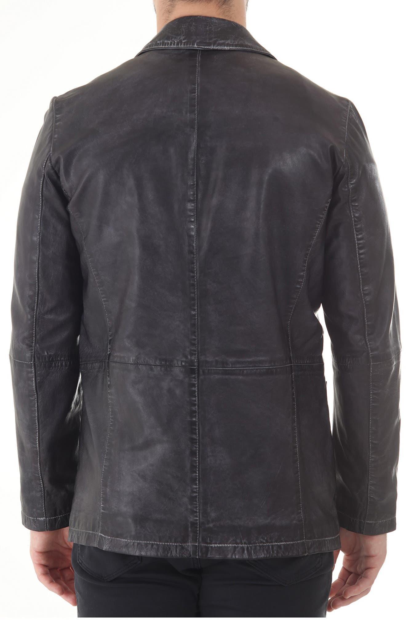 Lambskin Leather Blazer - image 2