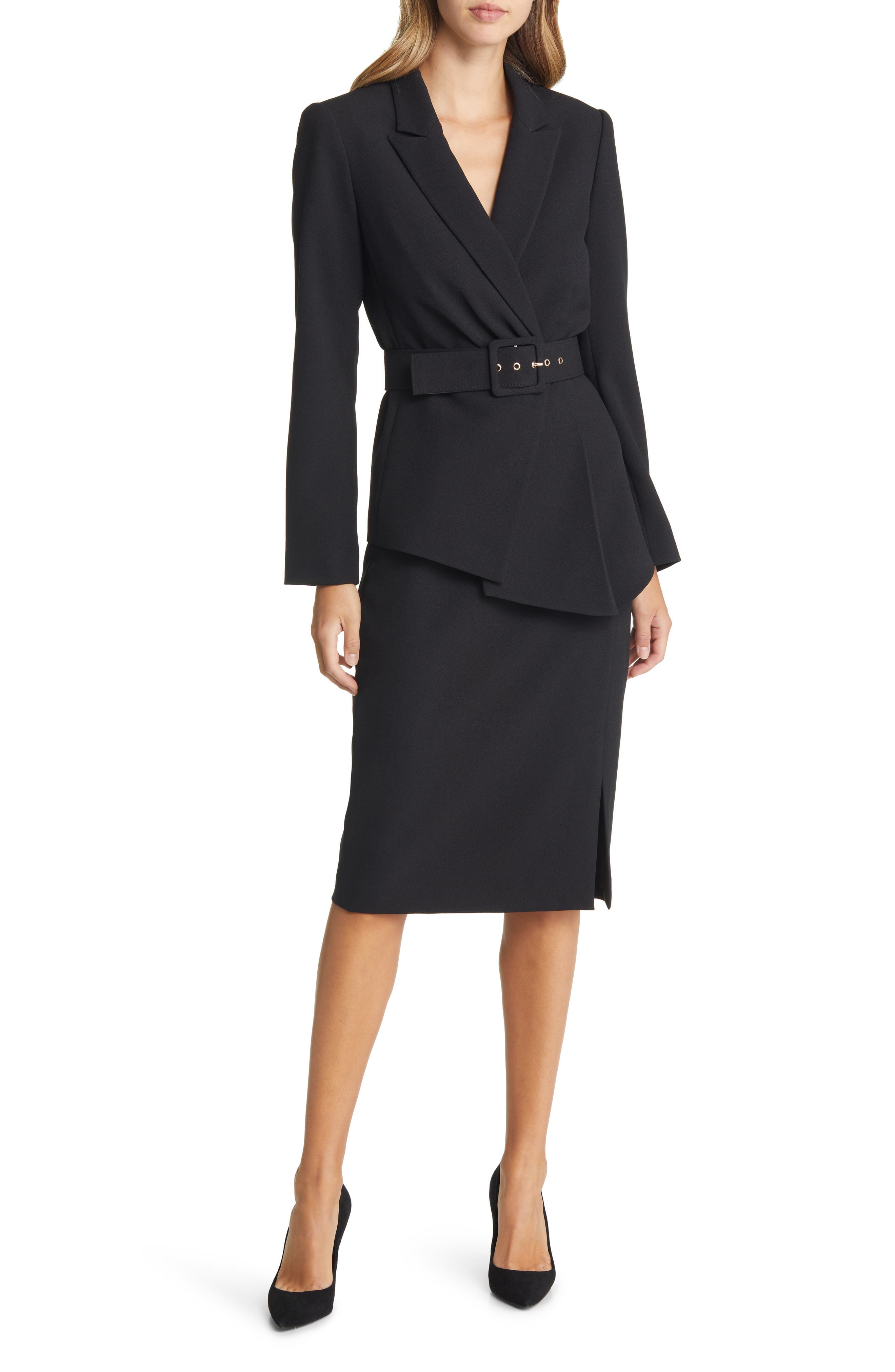 Nested Belted Jacket and Skirt - image 1