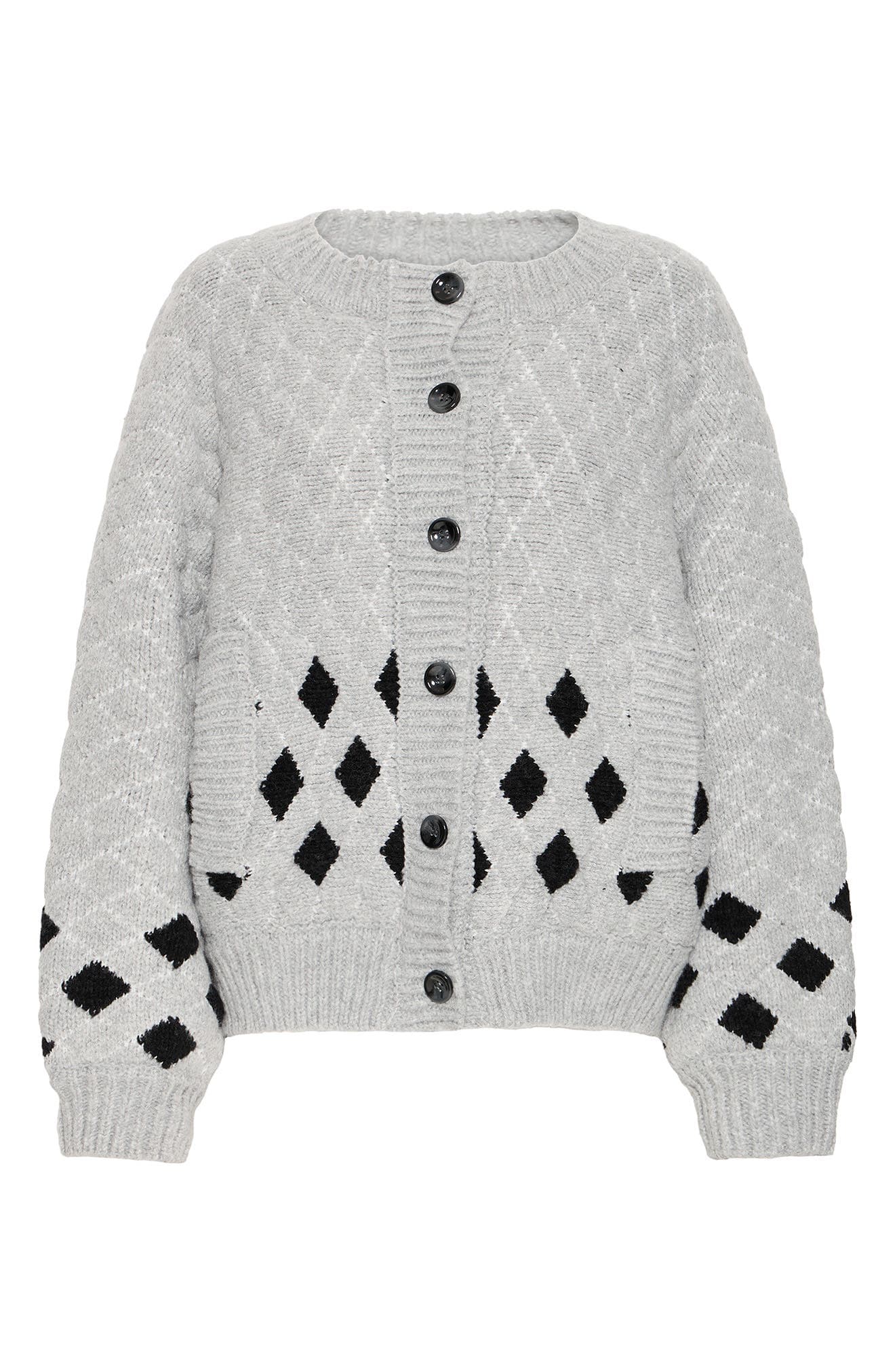 Diamond Knit Cardigan - image 1