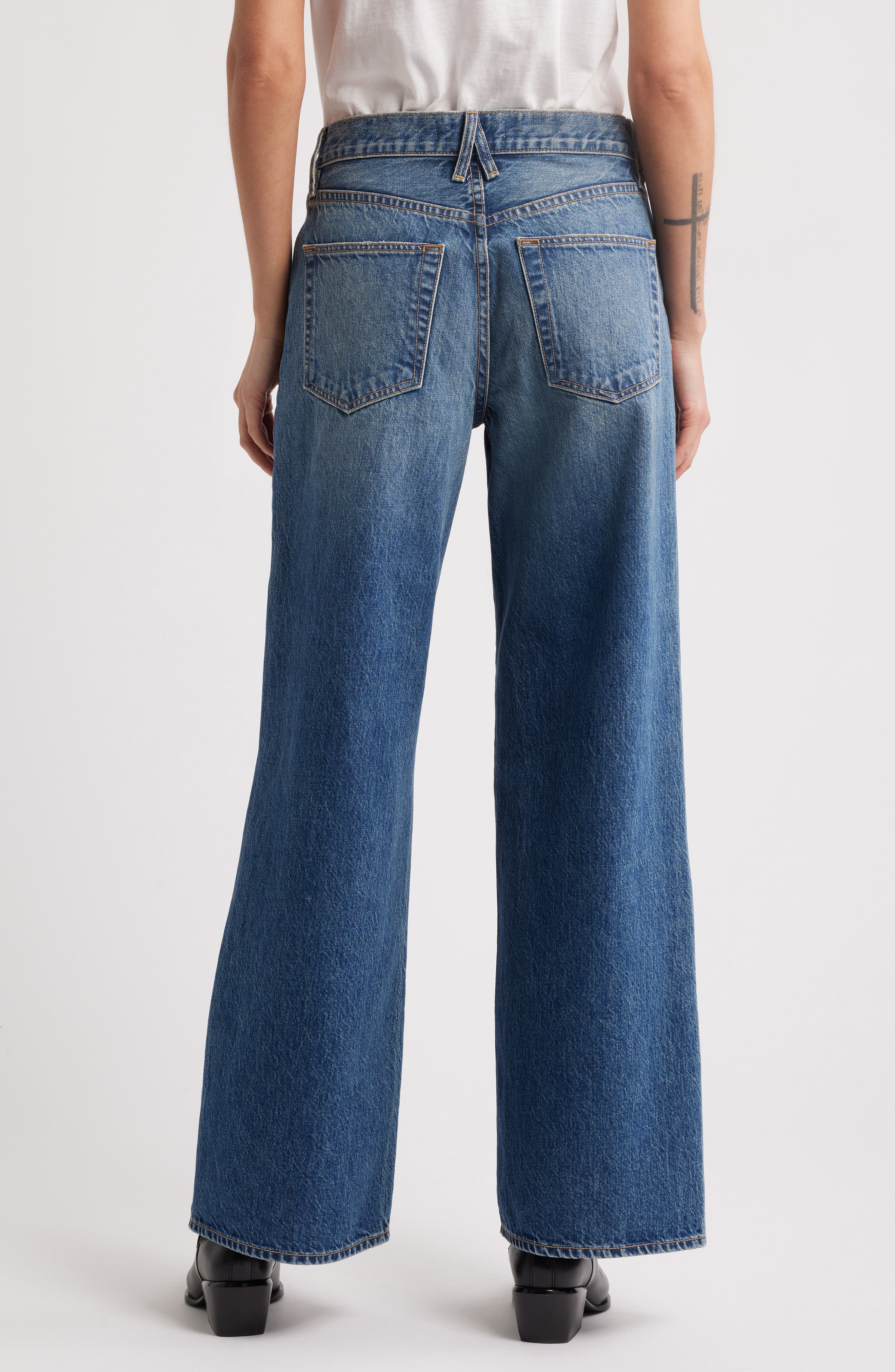 Selena High Waist Organic Cotton Wide Leg Jeans - image 2