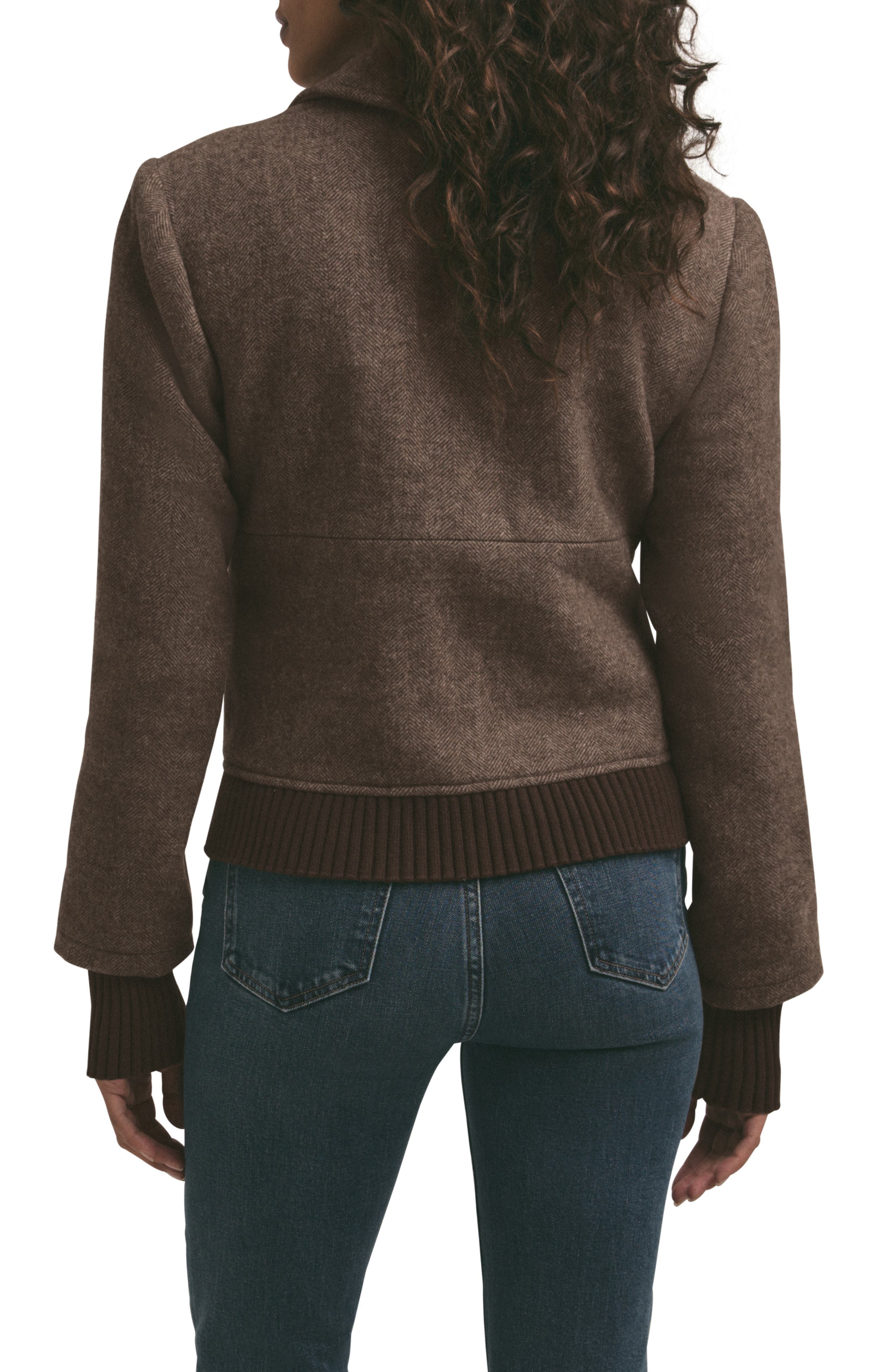 The City Herringbone Bomber Jacket - image 2