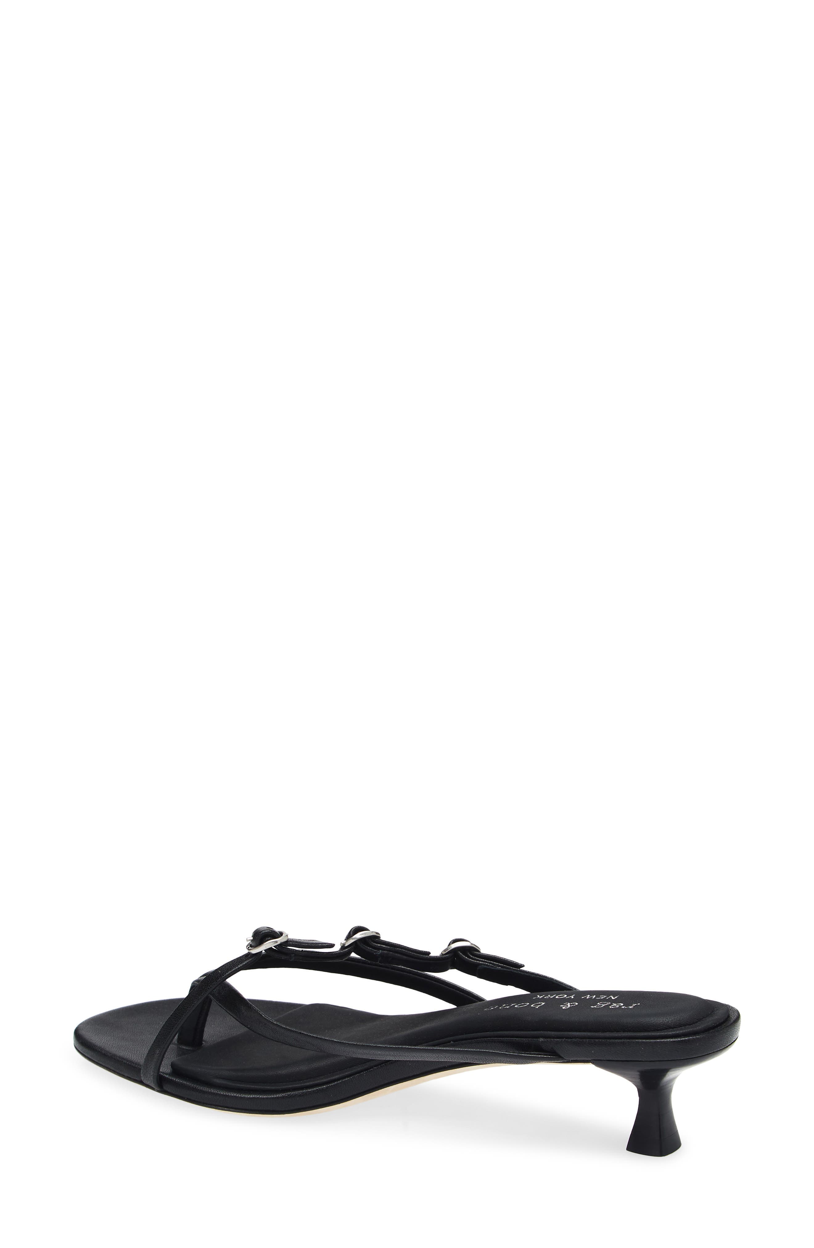 Sammie Buckle Kitten Heel Slide Sandal - image 2