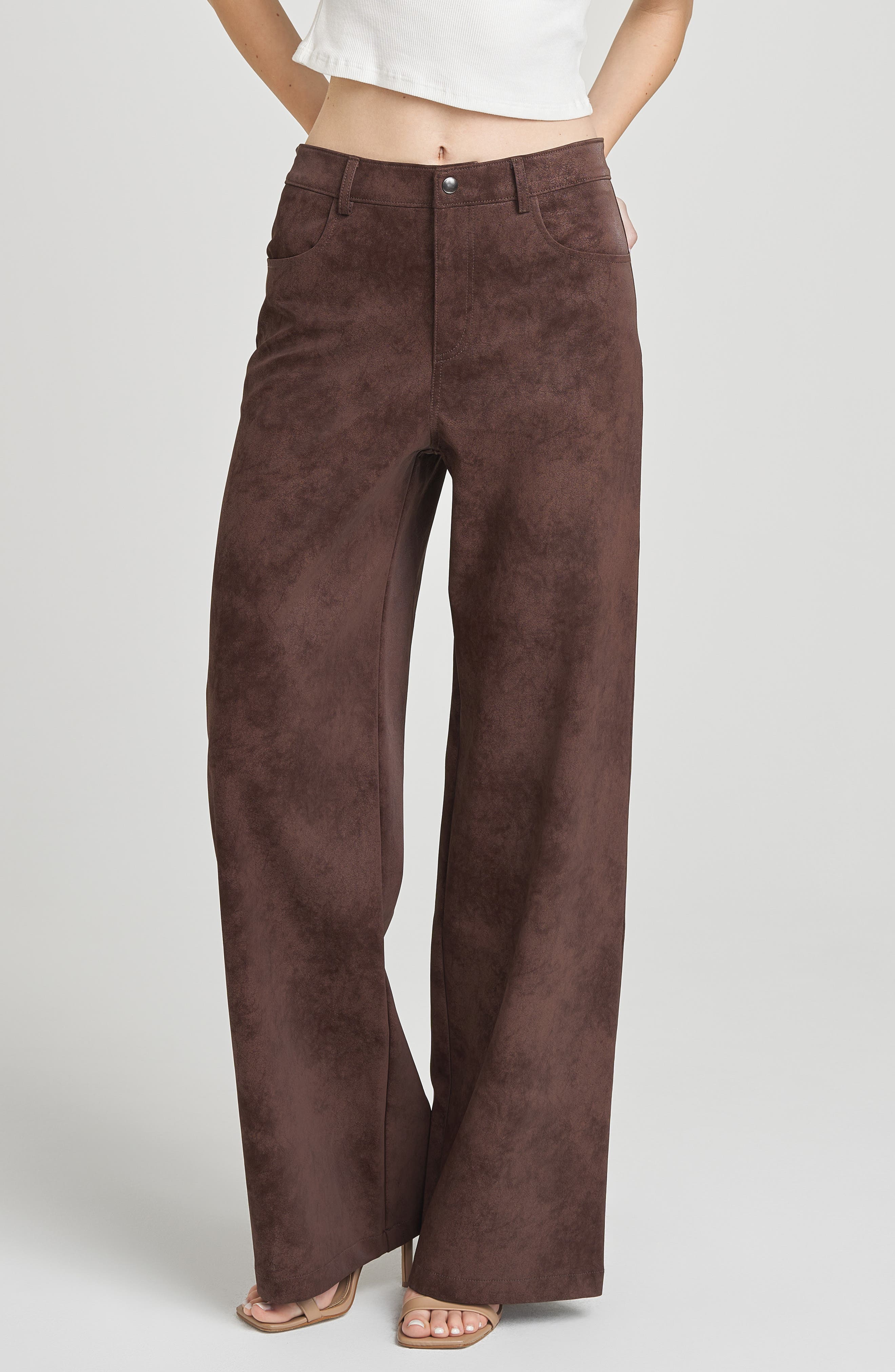 Freya Faux Suede Pants - image 1