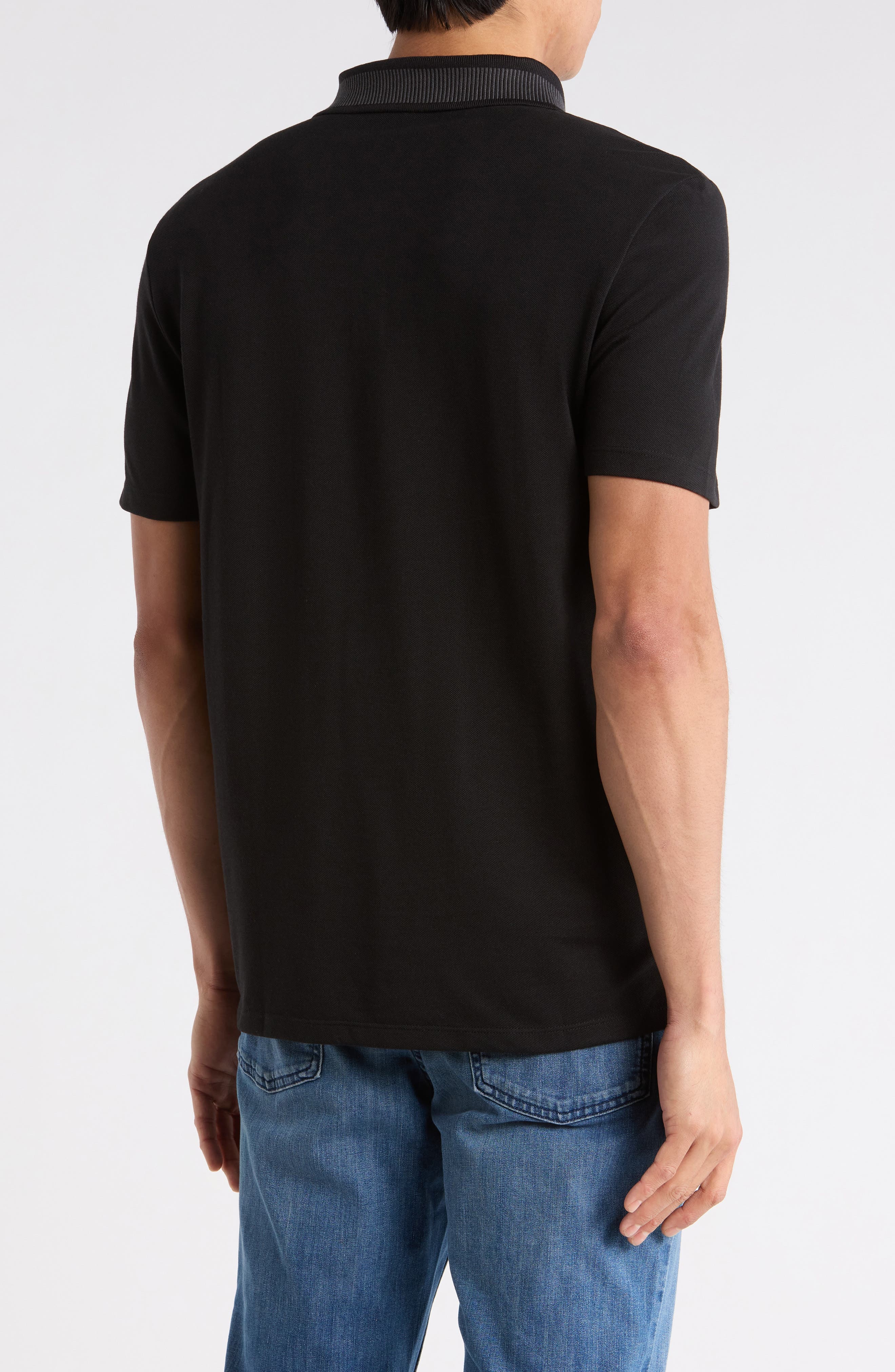 Jacquard Pique Polo - image 2