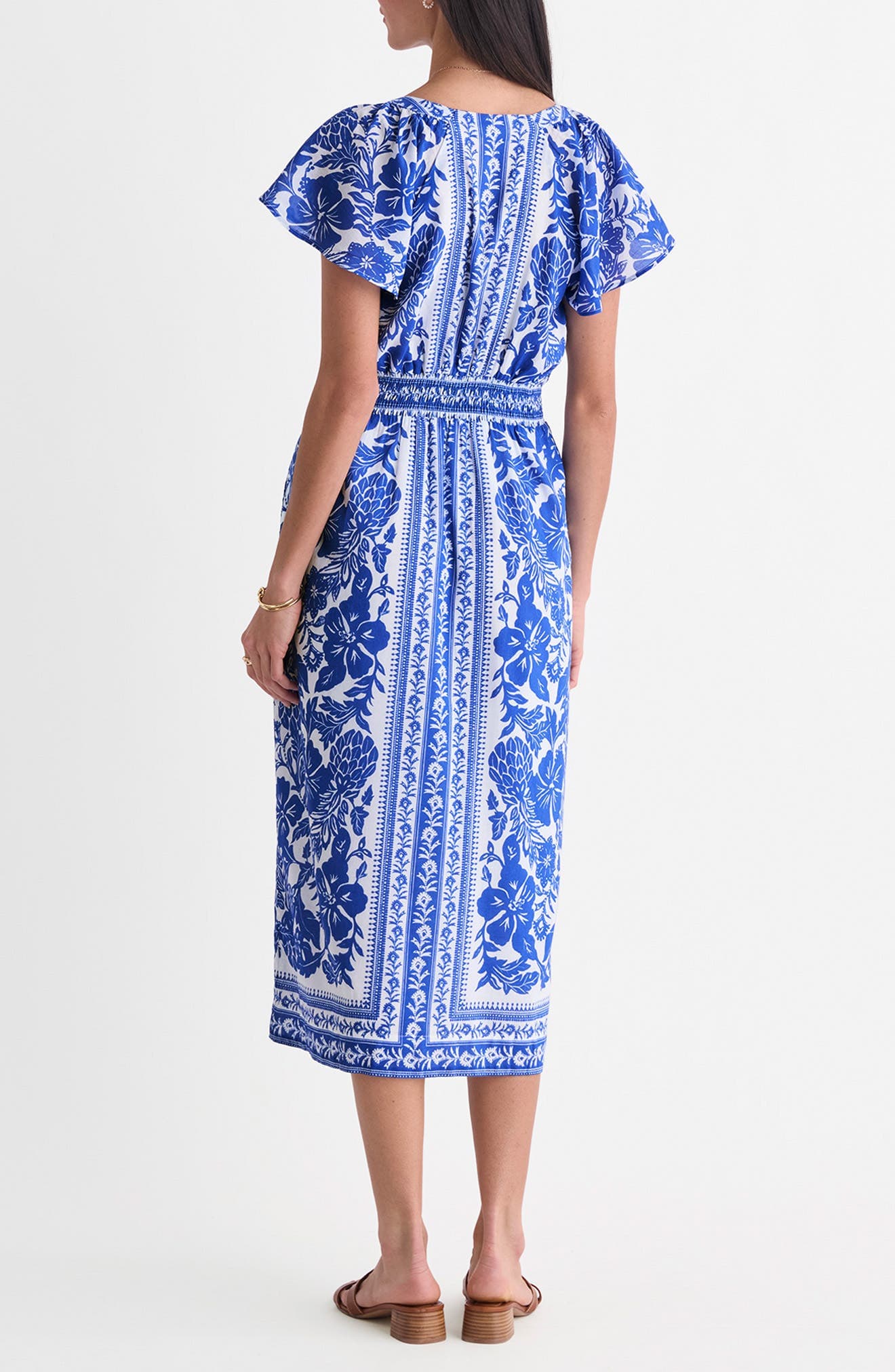 Britt Floral Short Sleeve Midi Dress - image 2
