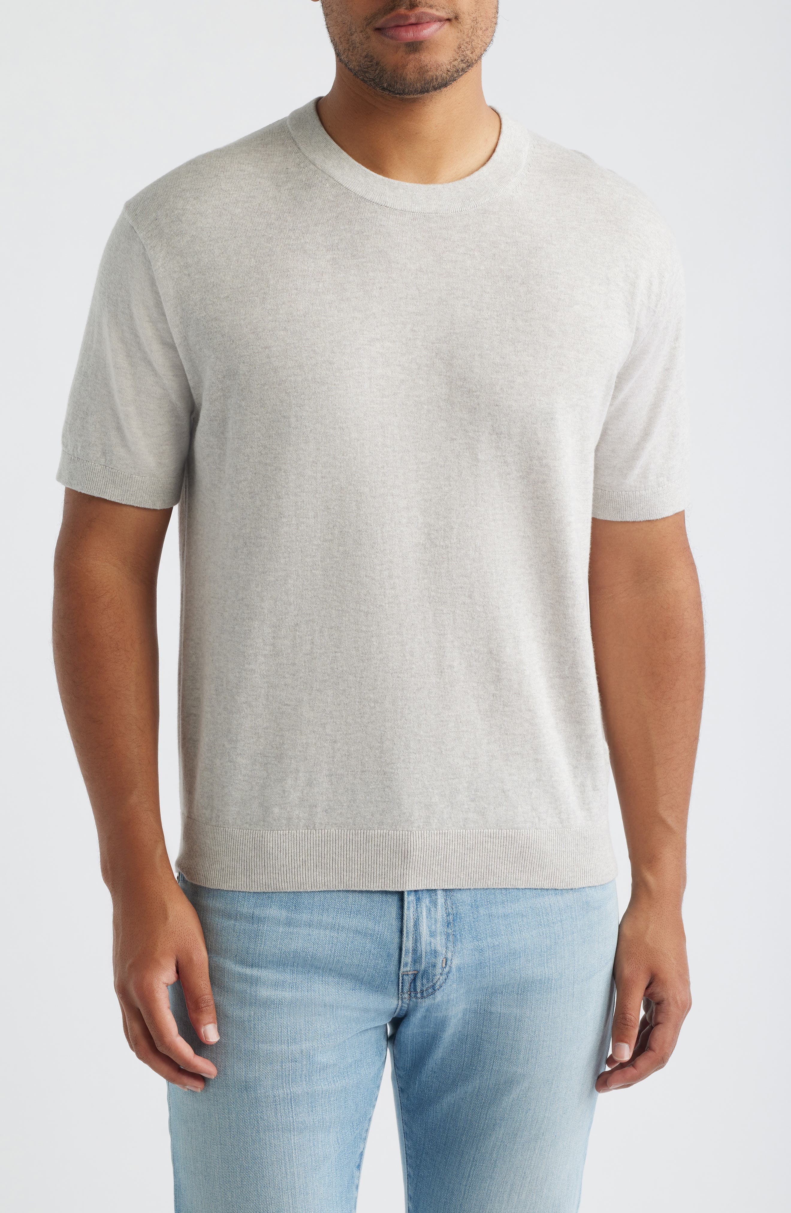 Cotton Crewneck Sweater T-Shirt - image 1