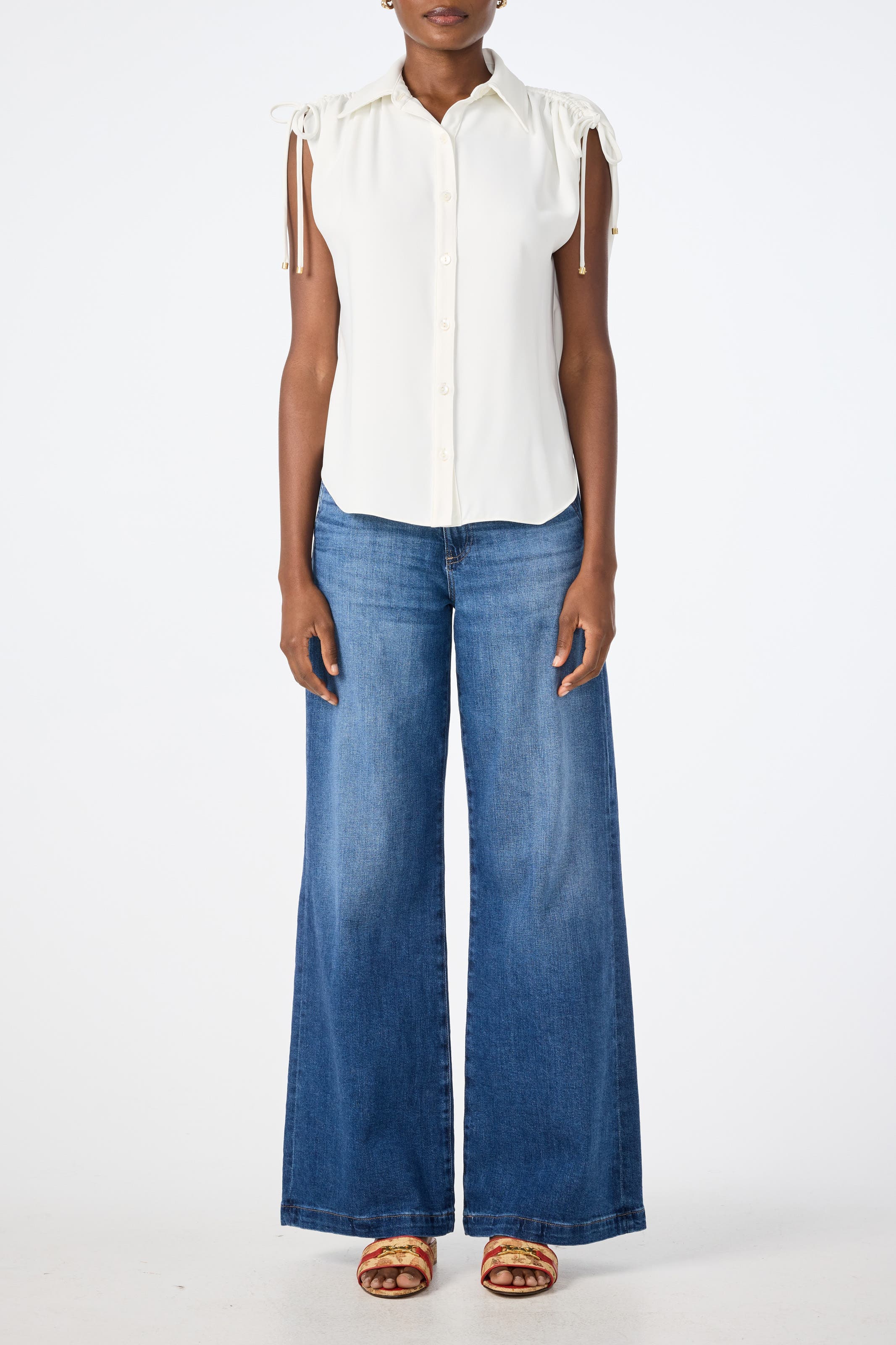 Saint Tropez Button Up Top - image 2