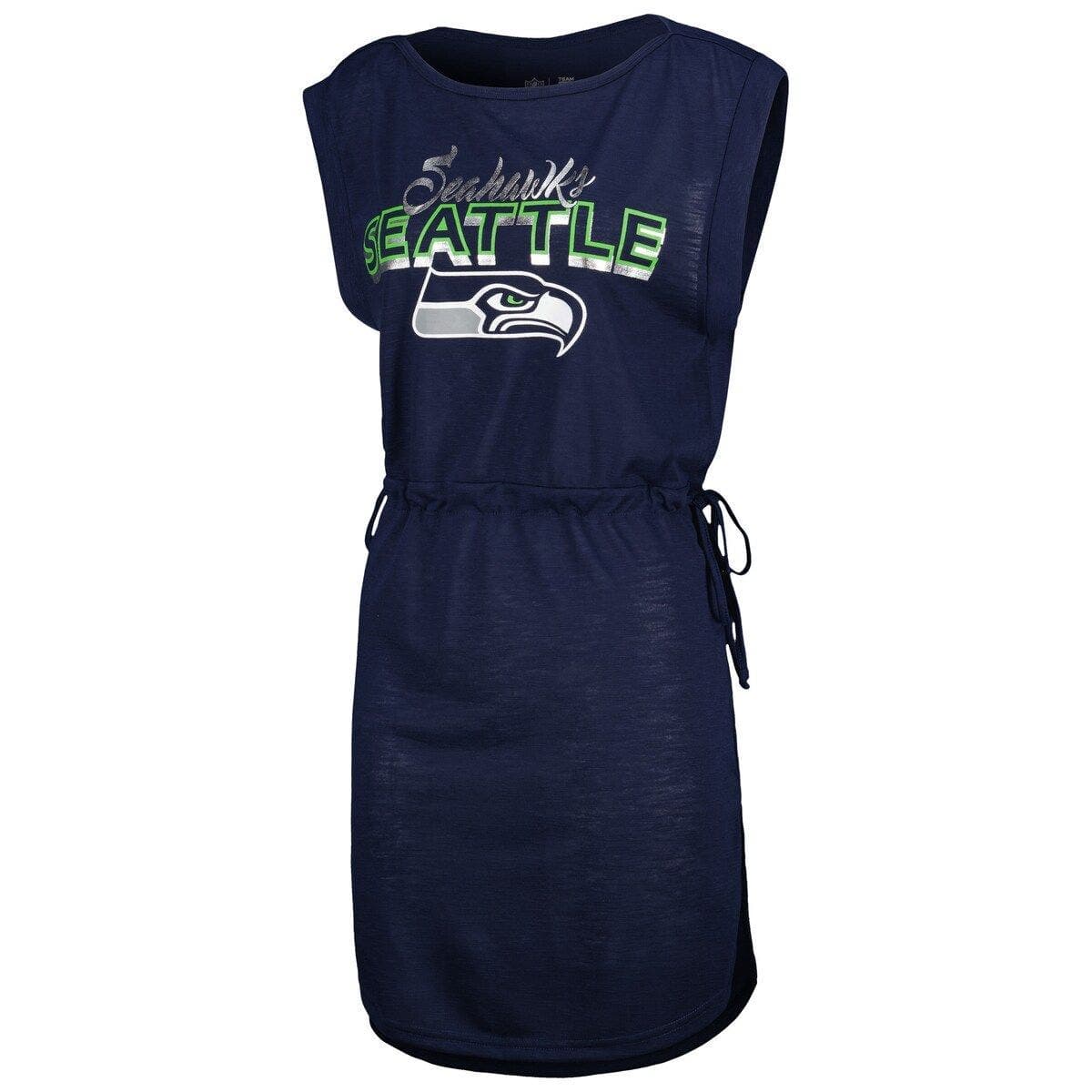 Women's G-III 4Her by Carl Banks College Navy Seattle Seahawks G.O.A.T. Swimsuit Cover-Up - image 2
