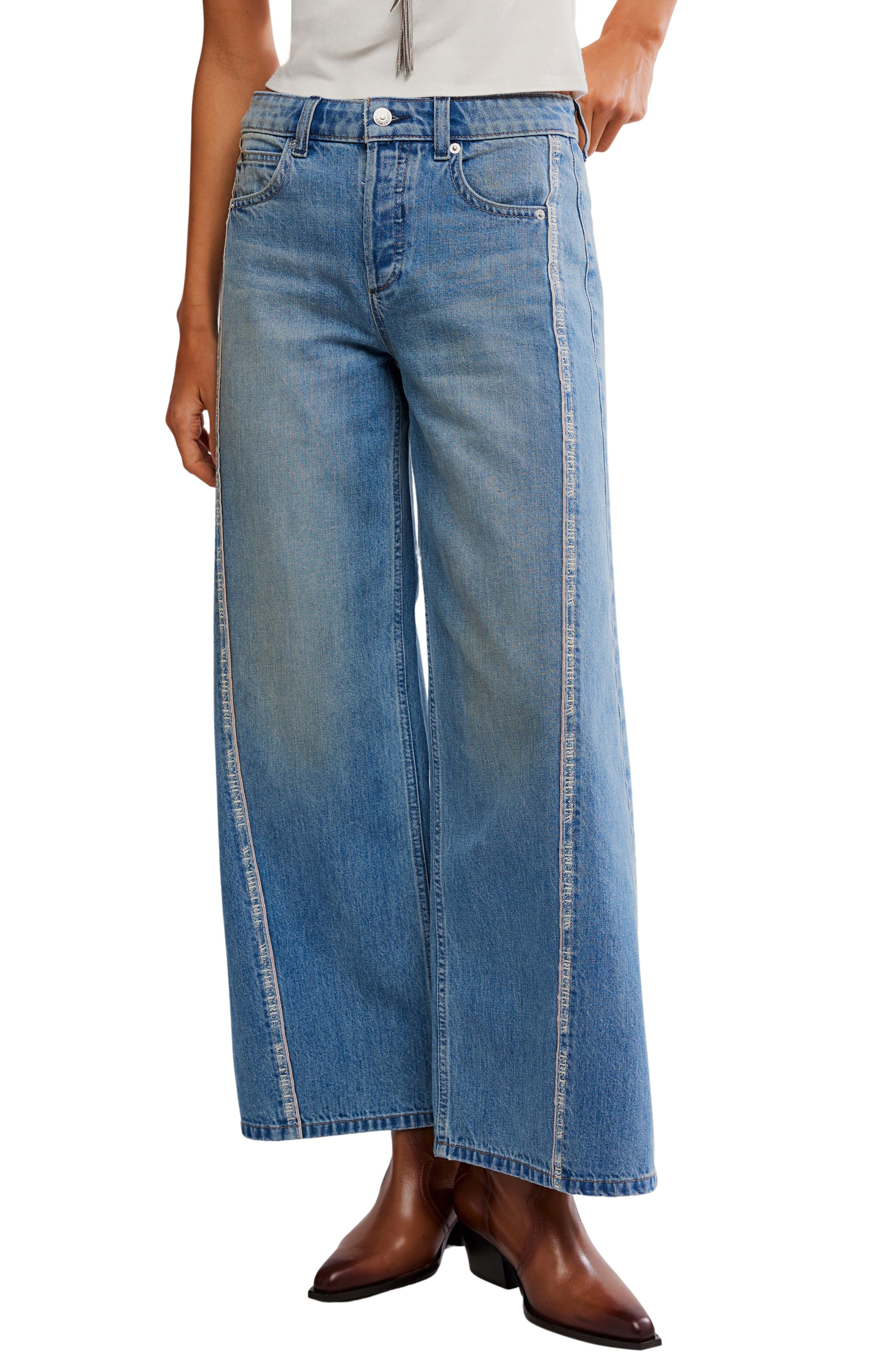 On the Edge Wide Leg Jeans - image 1