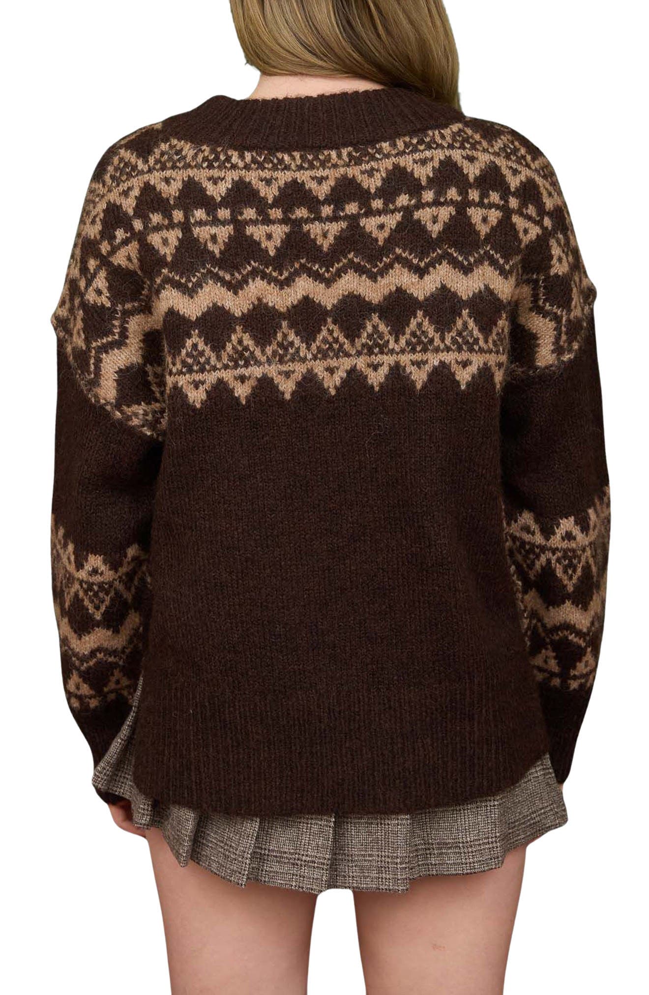 Fair Isle Crewneck Sweater - image 2