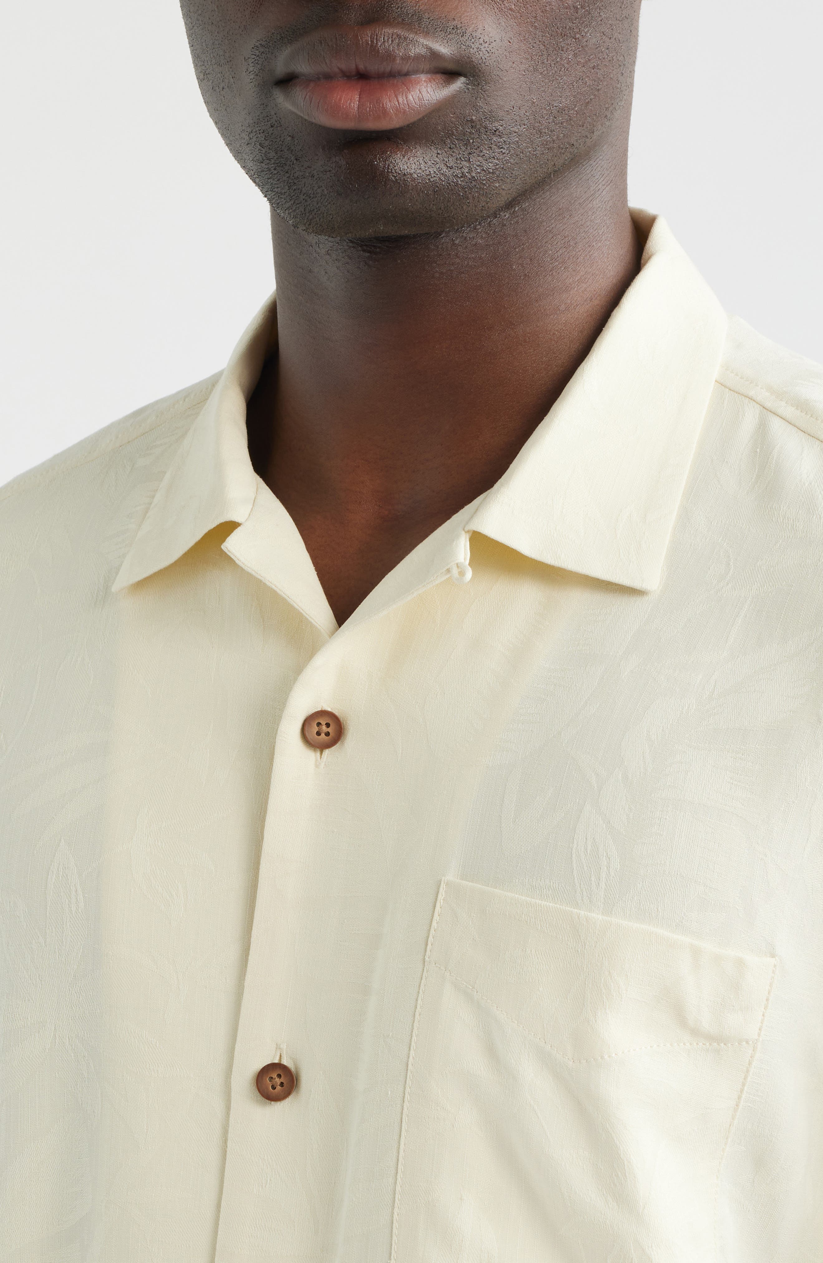 Blush Bayou Silk Camp Shirt - image 2