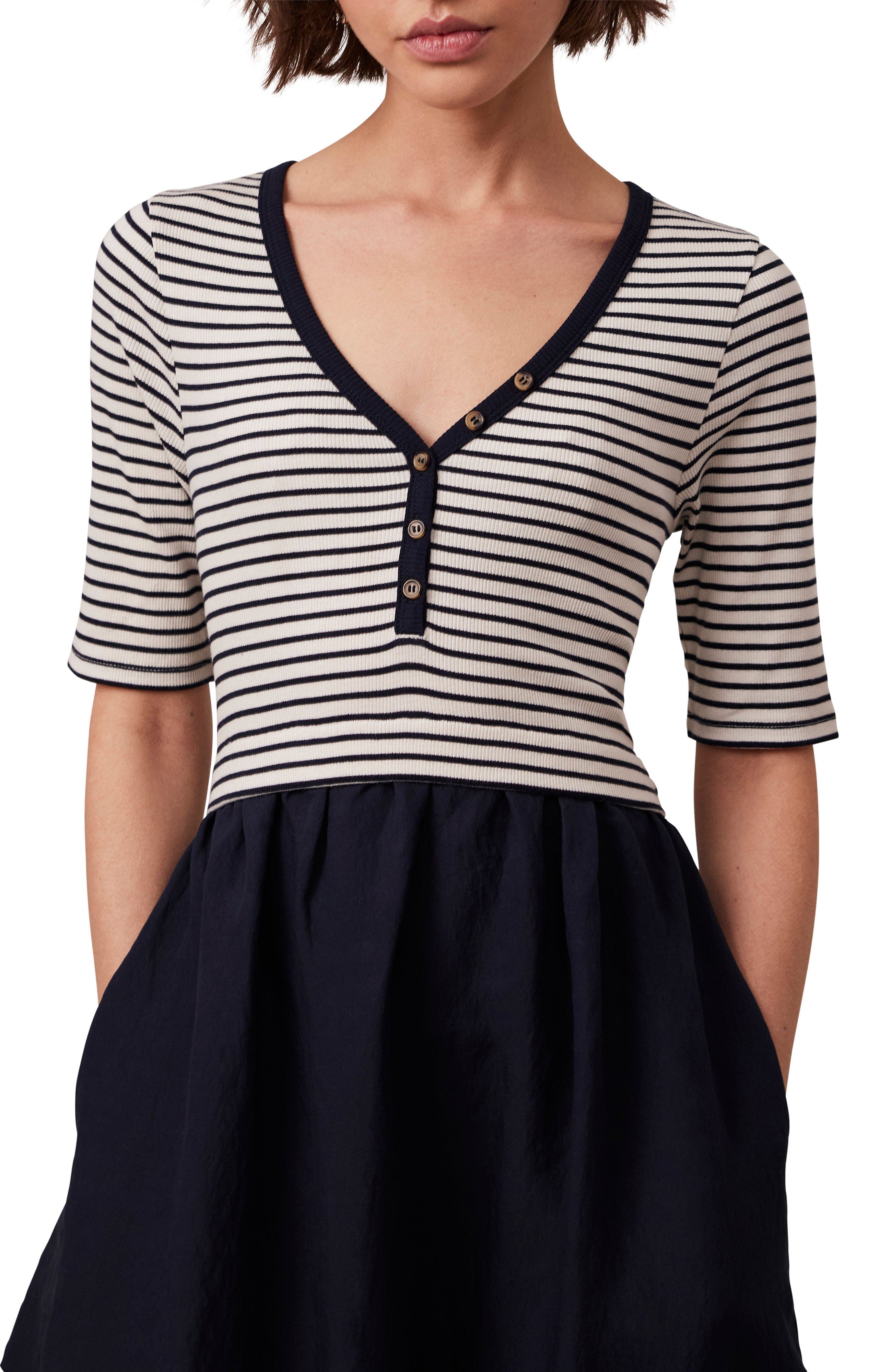 Woven Mix Dress - image 2
