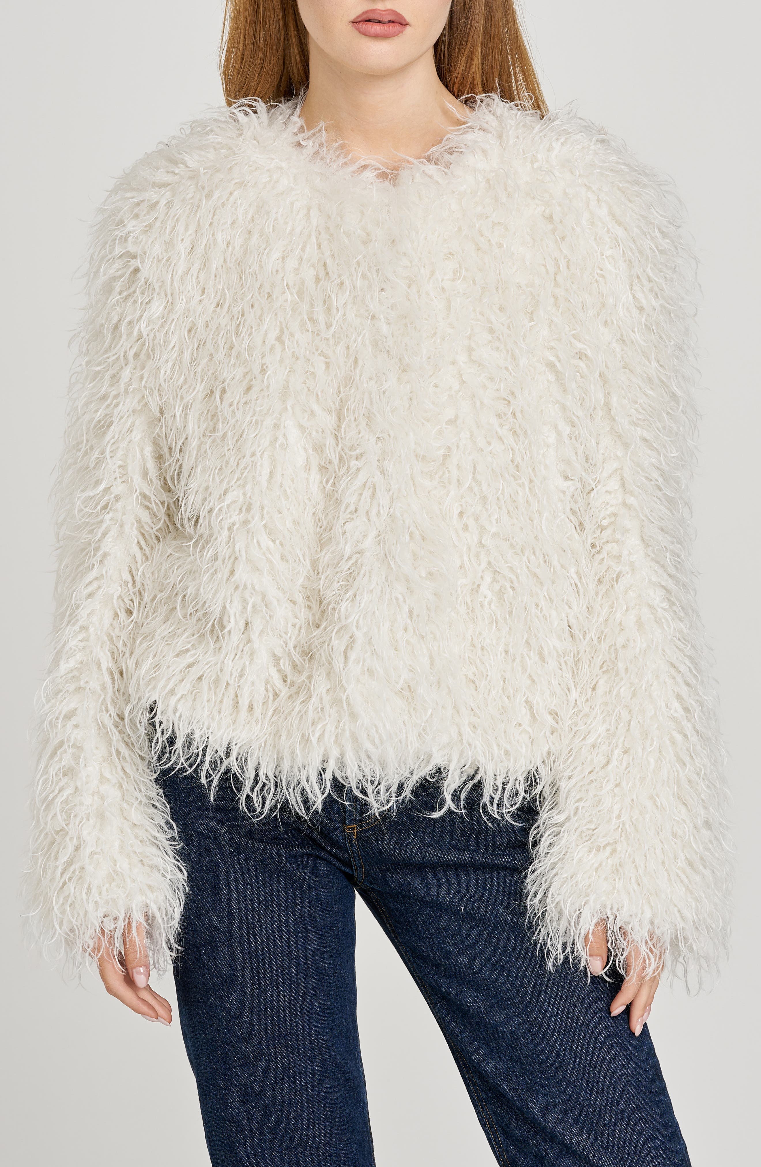 x Sara Walker Bridgette Faux Fur Jacket - image 1