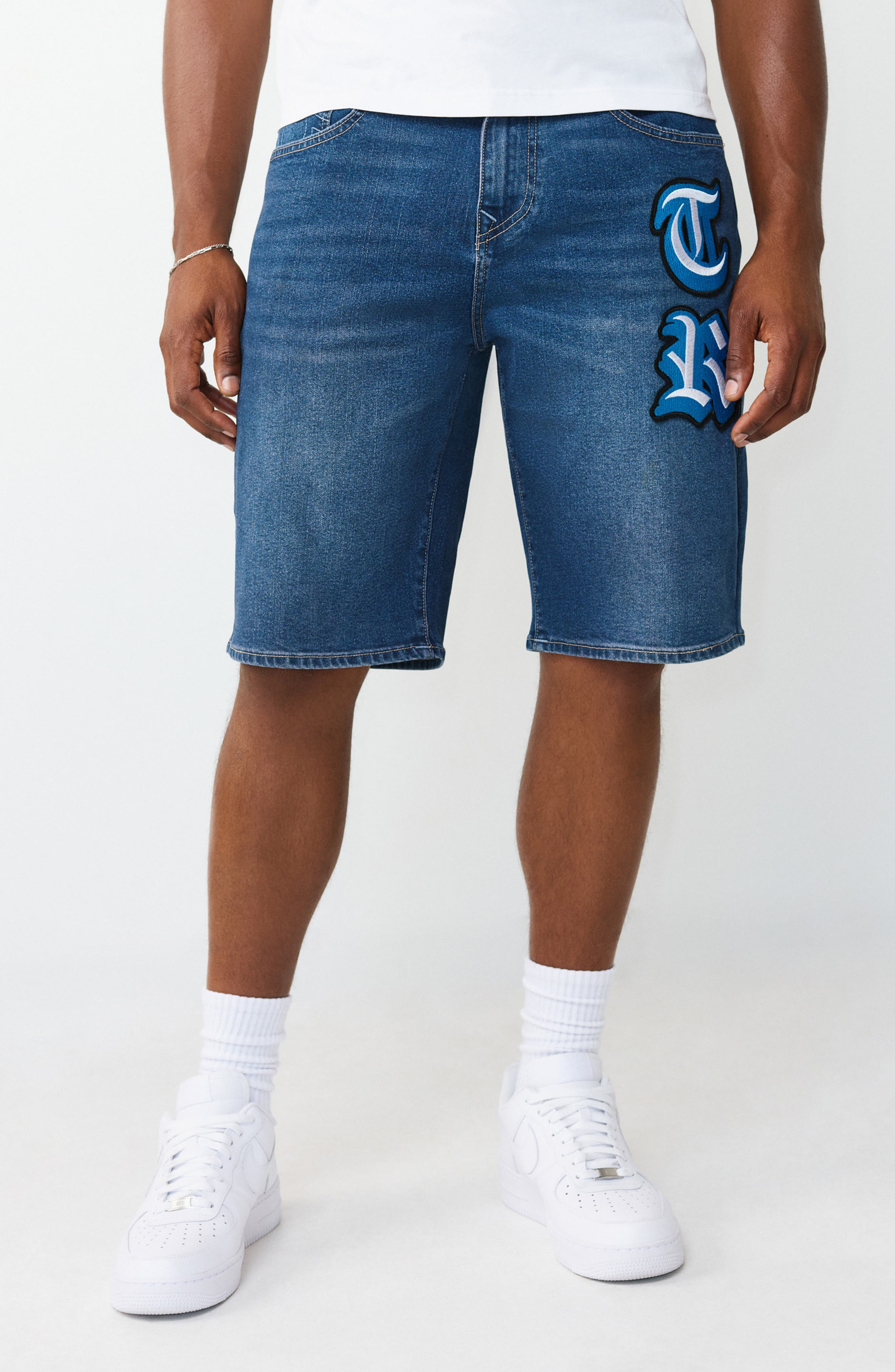 Bobby Initial Patch Shorts - image 1