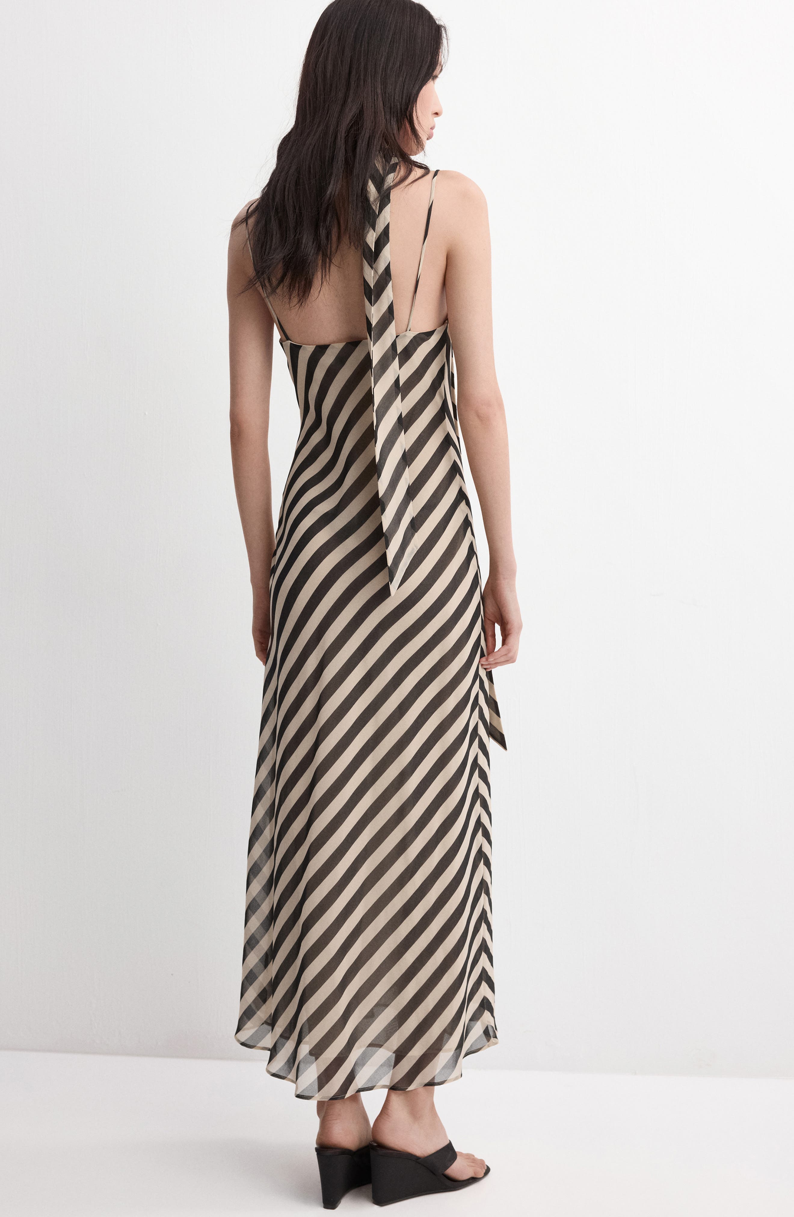 Stripe Slipdress & Scarf - image 2